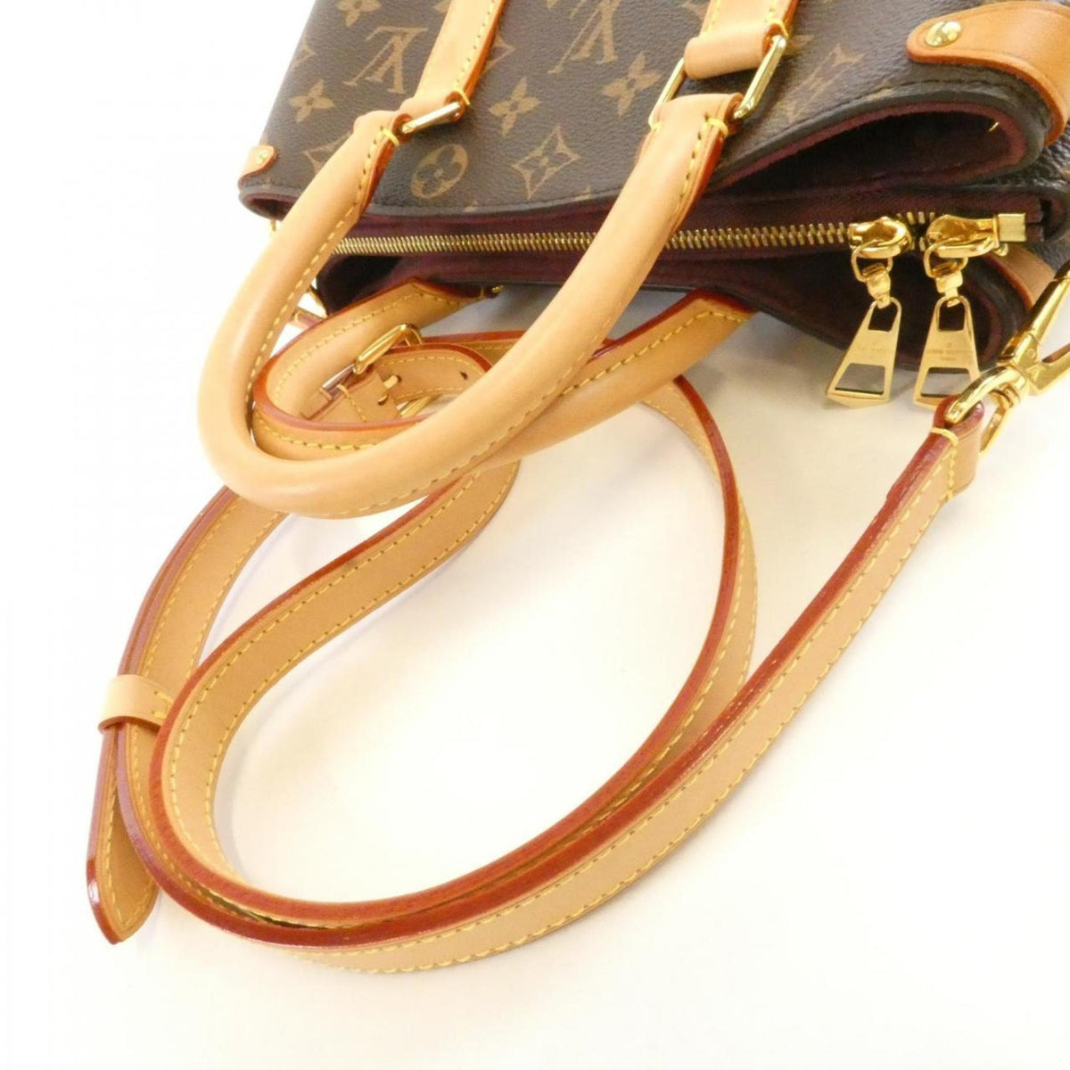 Louis Vuitton Marron Coated Canvas Handbag (Pre-Owned)