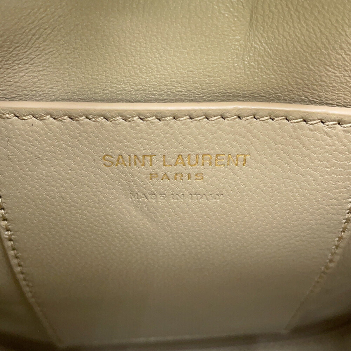 Yves Saint Laurent Beige Suede Handbag Shoulder Bag (Pre-Owned)