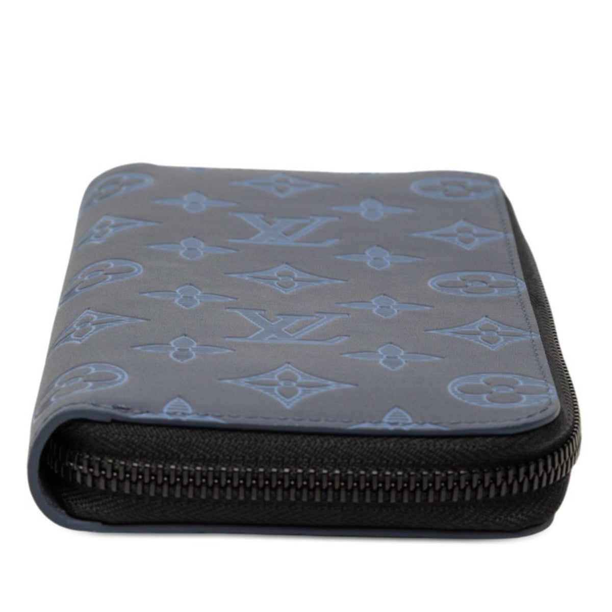 Louis Vuitton Monogram Shadow Blue Monogram Navy Monogram Shadow Long Wallet (Bi-Fold) (Pre-Owned)
