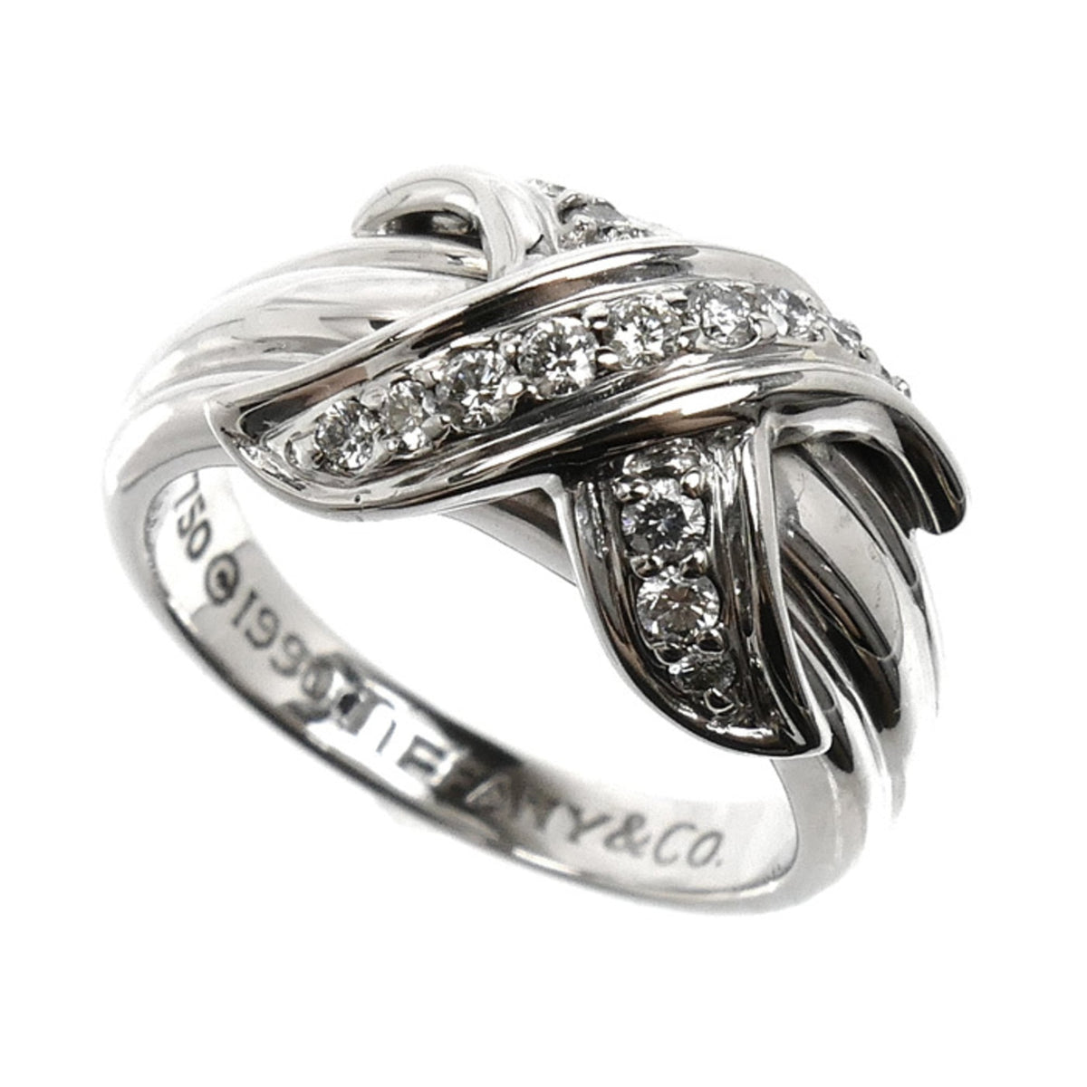 Tiffany White Gold (18K) Band Ring (Pre-Owned)