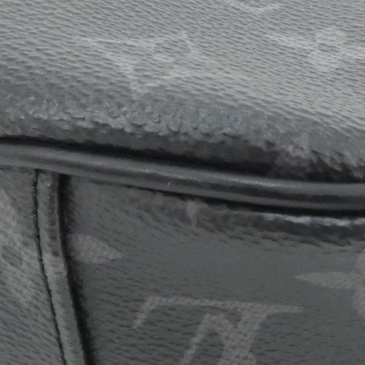 Louis Vuitton Black Coated Canvas Shoulder Bag (Pre-Owned)