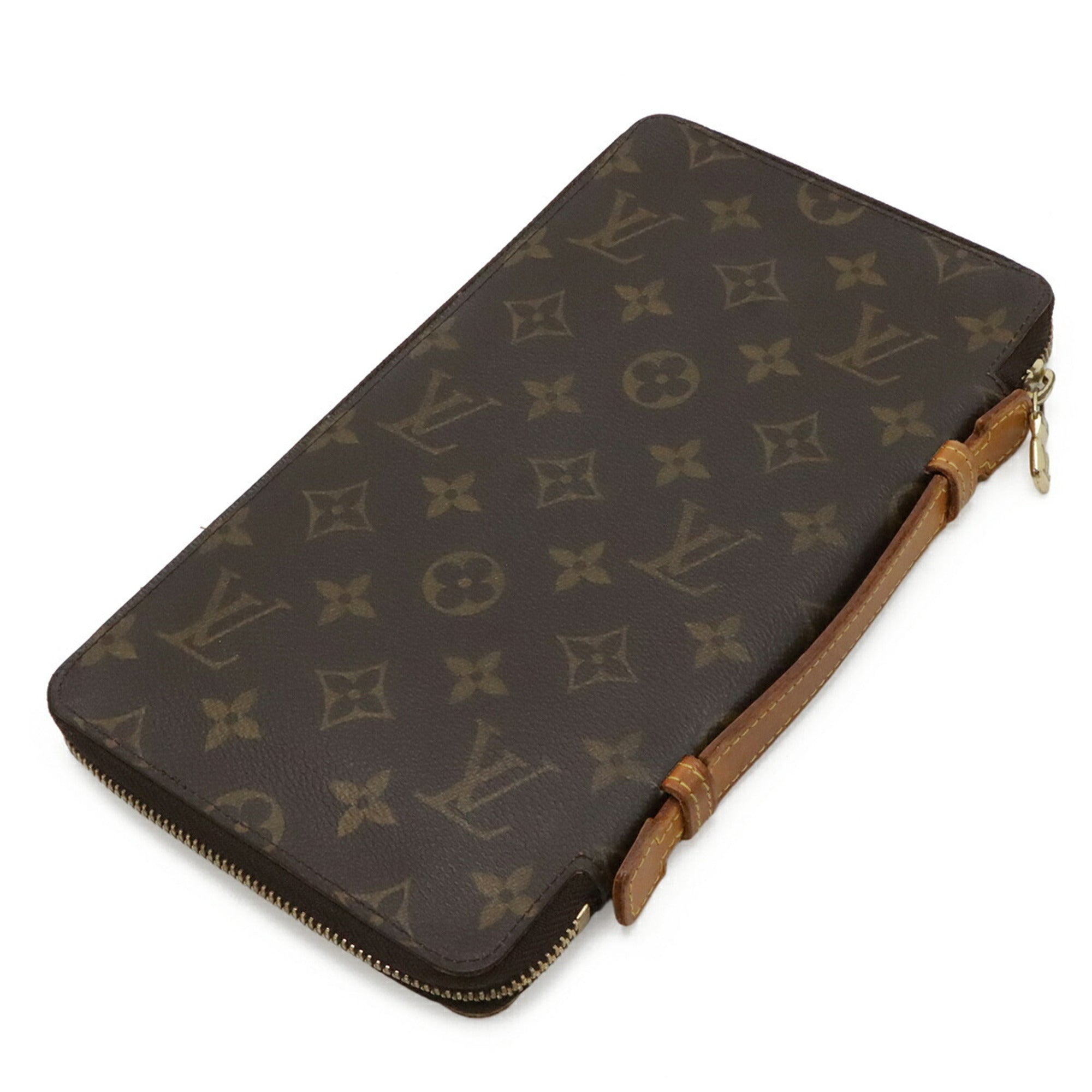 Louis Vuitton Brown Monogram White Monogram Clutch Bag (Pre-Owned)