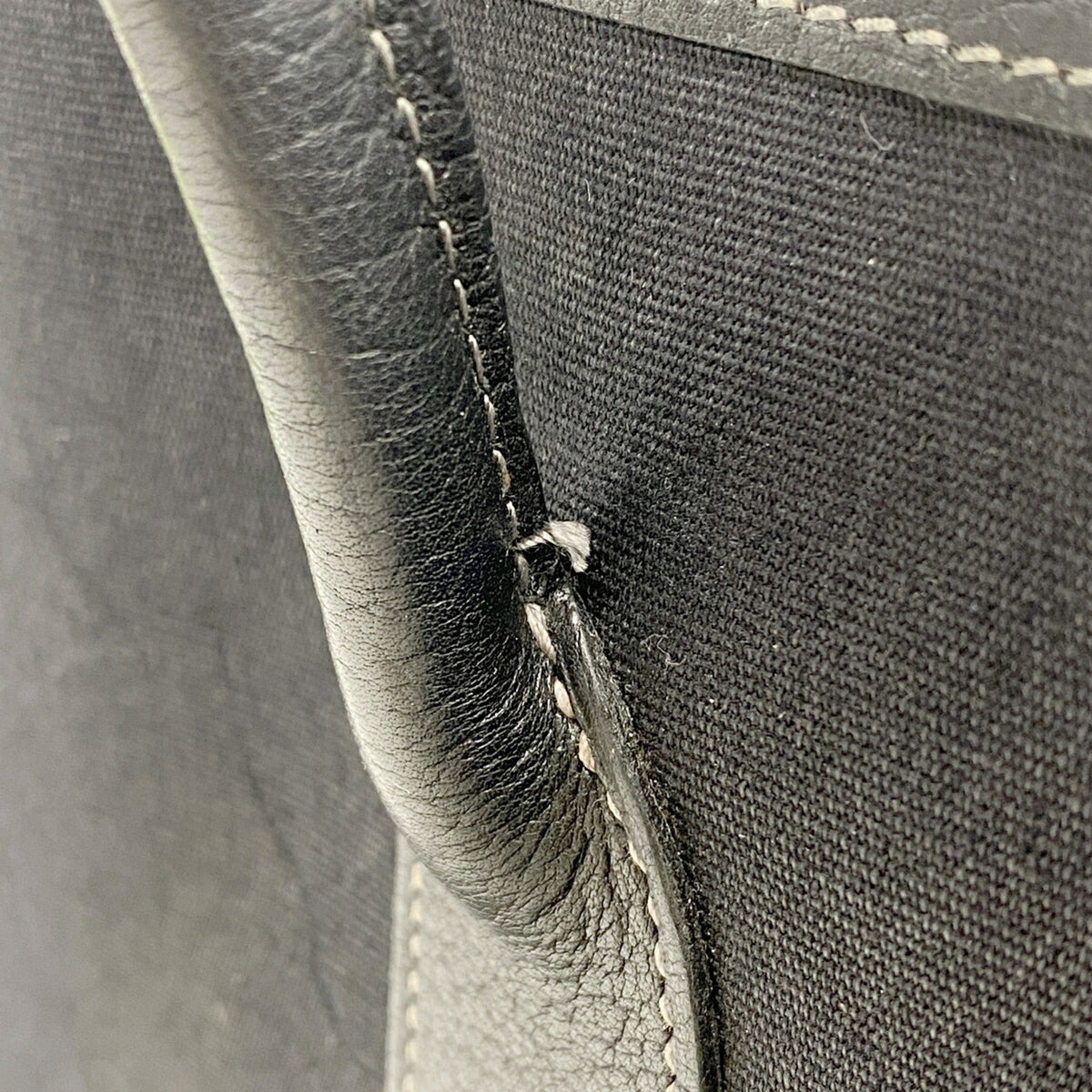 Hermes Black Toile Officier Tote Bag (Pre-Owned)