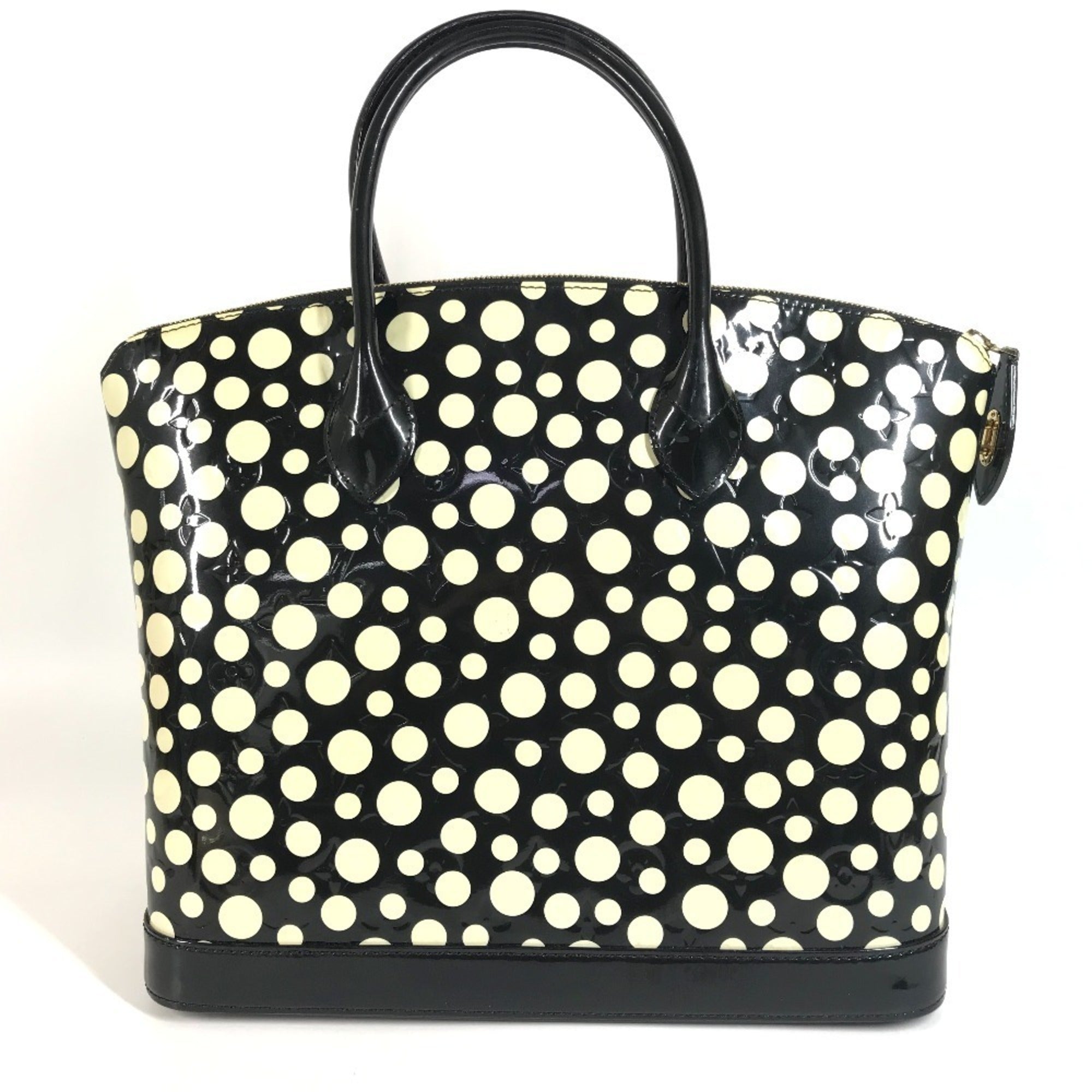 Louis Vuitton Black White Monogram Vernis Handbag Tote Bag (Pre-Owned)