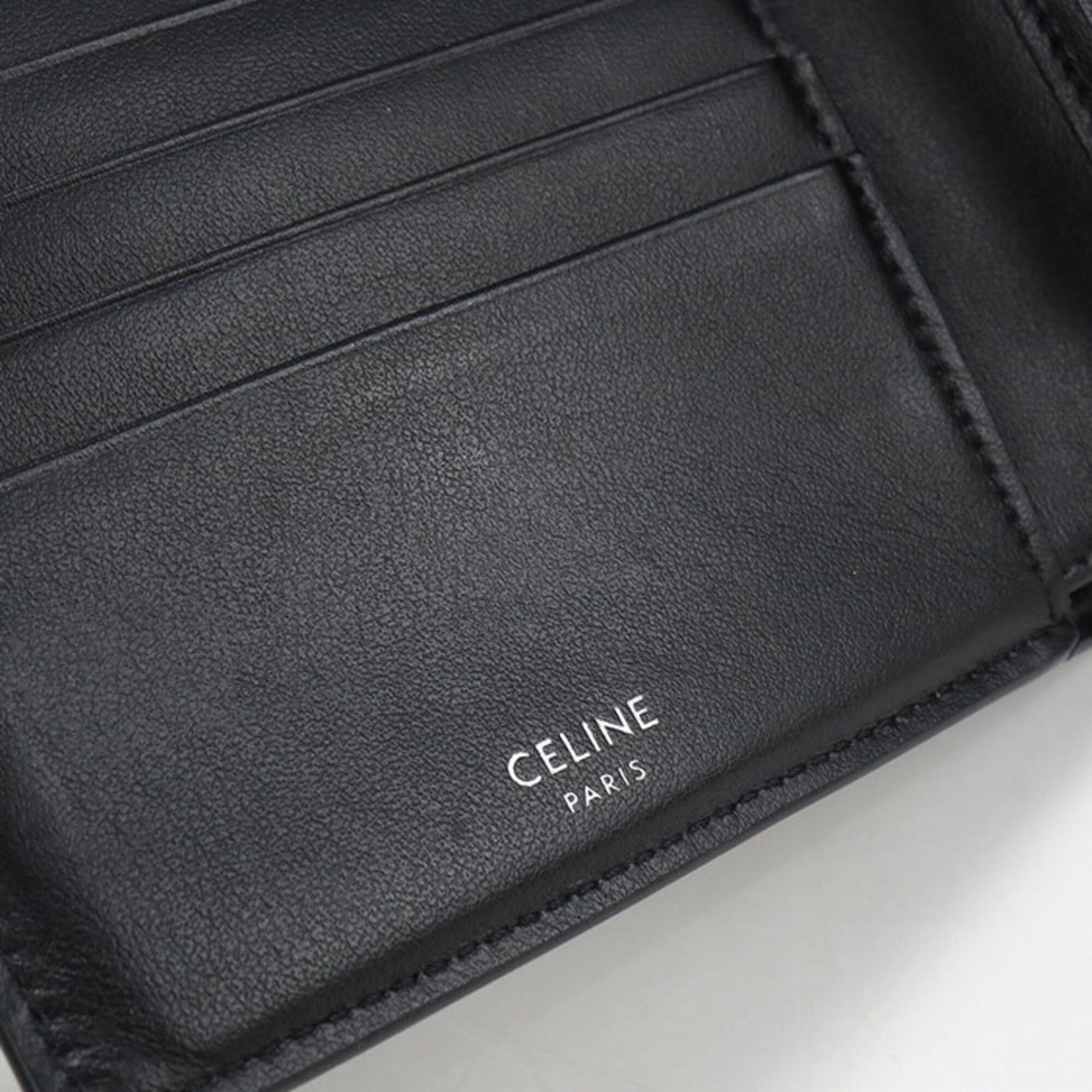 Celine Black Pvc Wallet (Bi-Fold) (Pre-Owned)