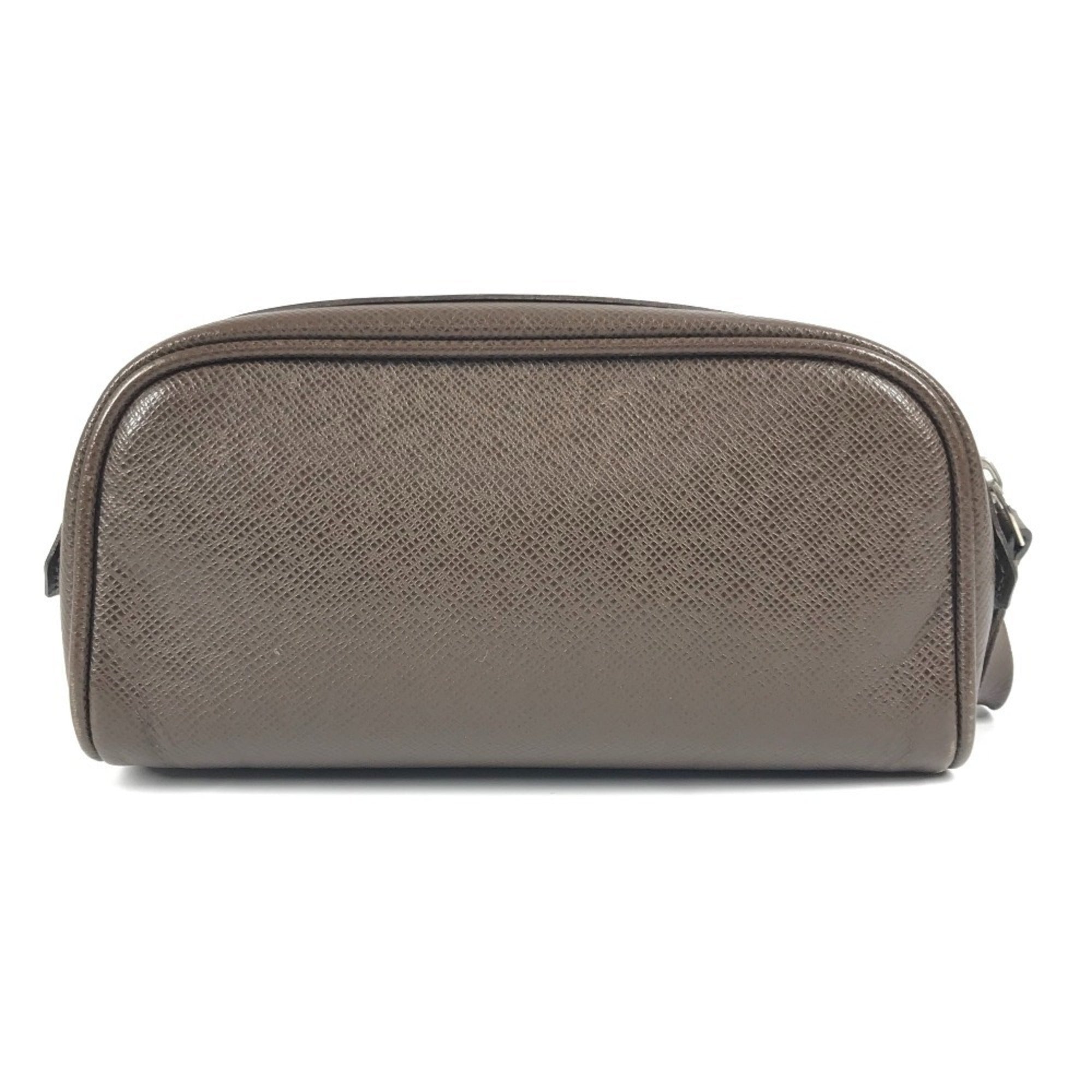 Louis Vuitton Brown Grizzly Taiga Leather Pouch (Pre-Owned)