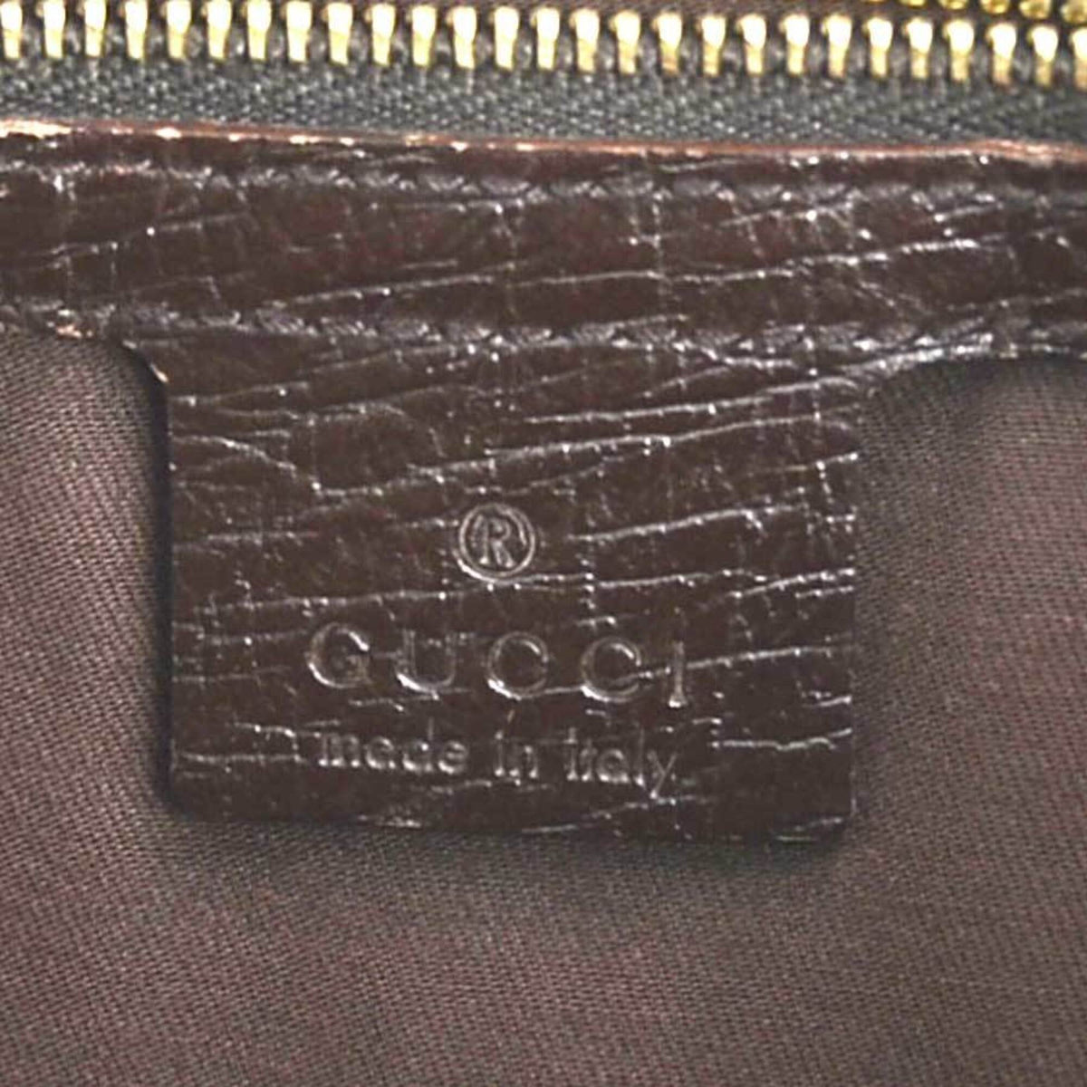 Gucci Brown Brown Gg Gg Canvas Leather Shoulder Bag (Pre-Owned)