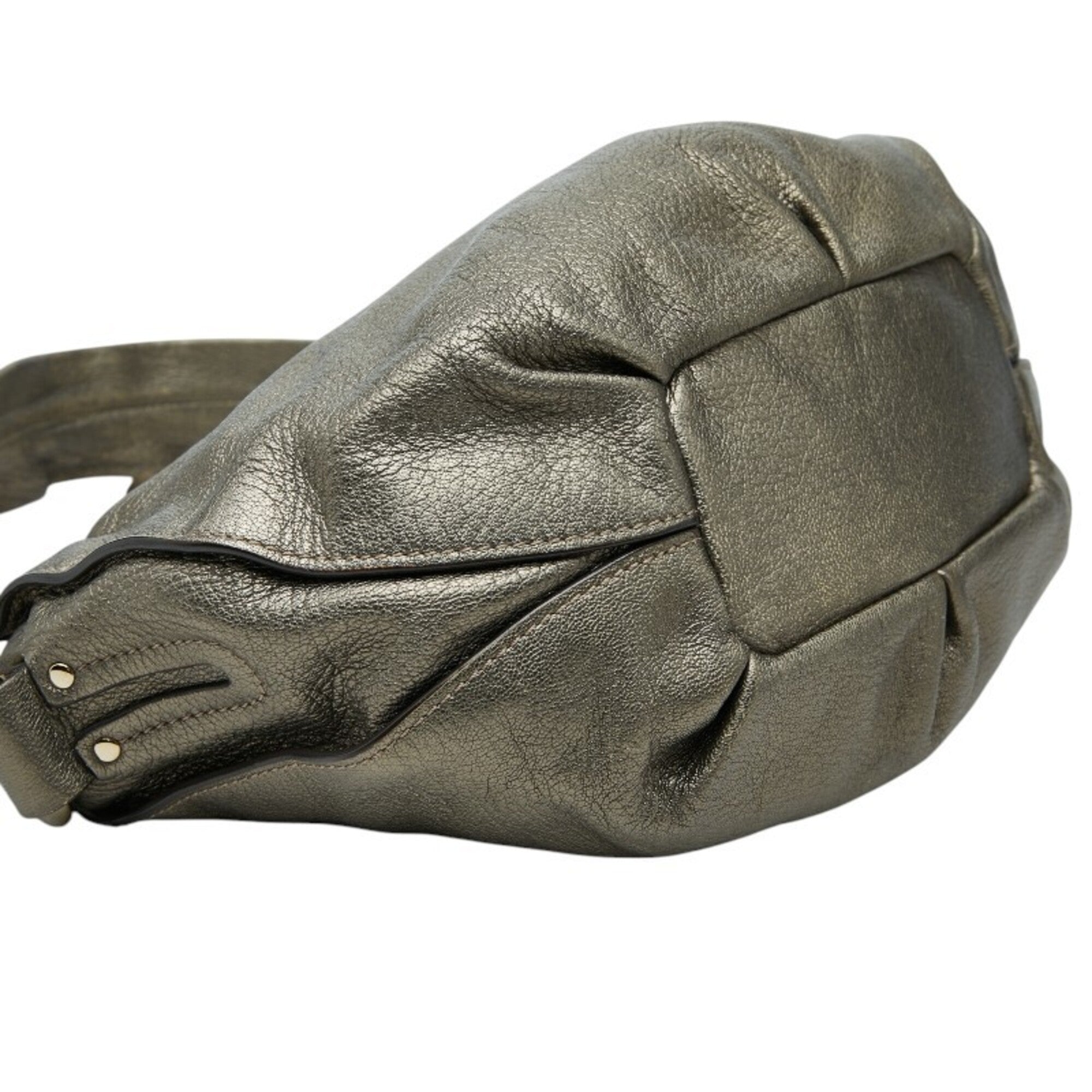 Celine Metallic Bronze Leather Shoulder Bag (Pre-Owned)