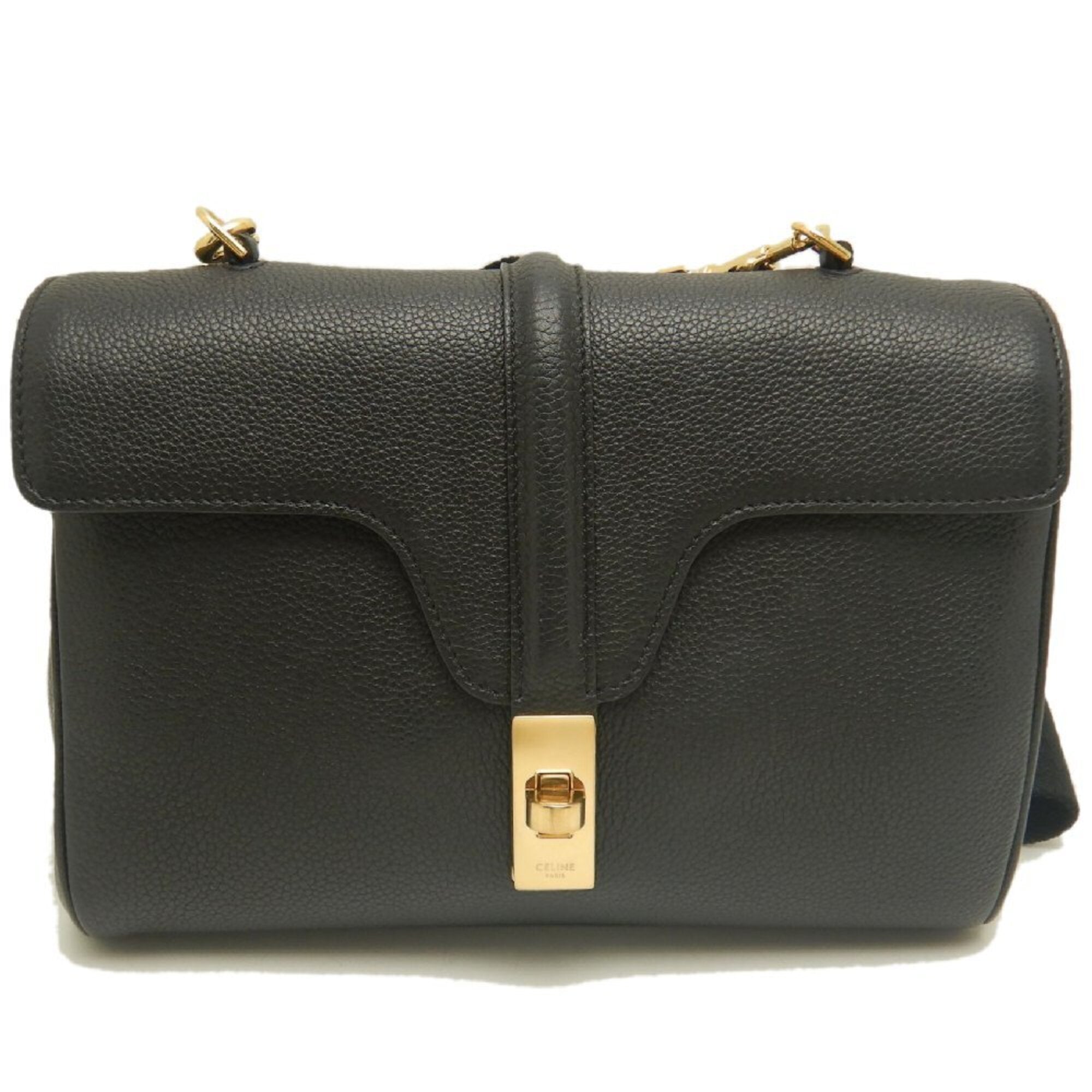 Celine Black Leather Shoulder Bag (Pre-Owned)