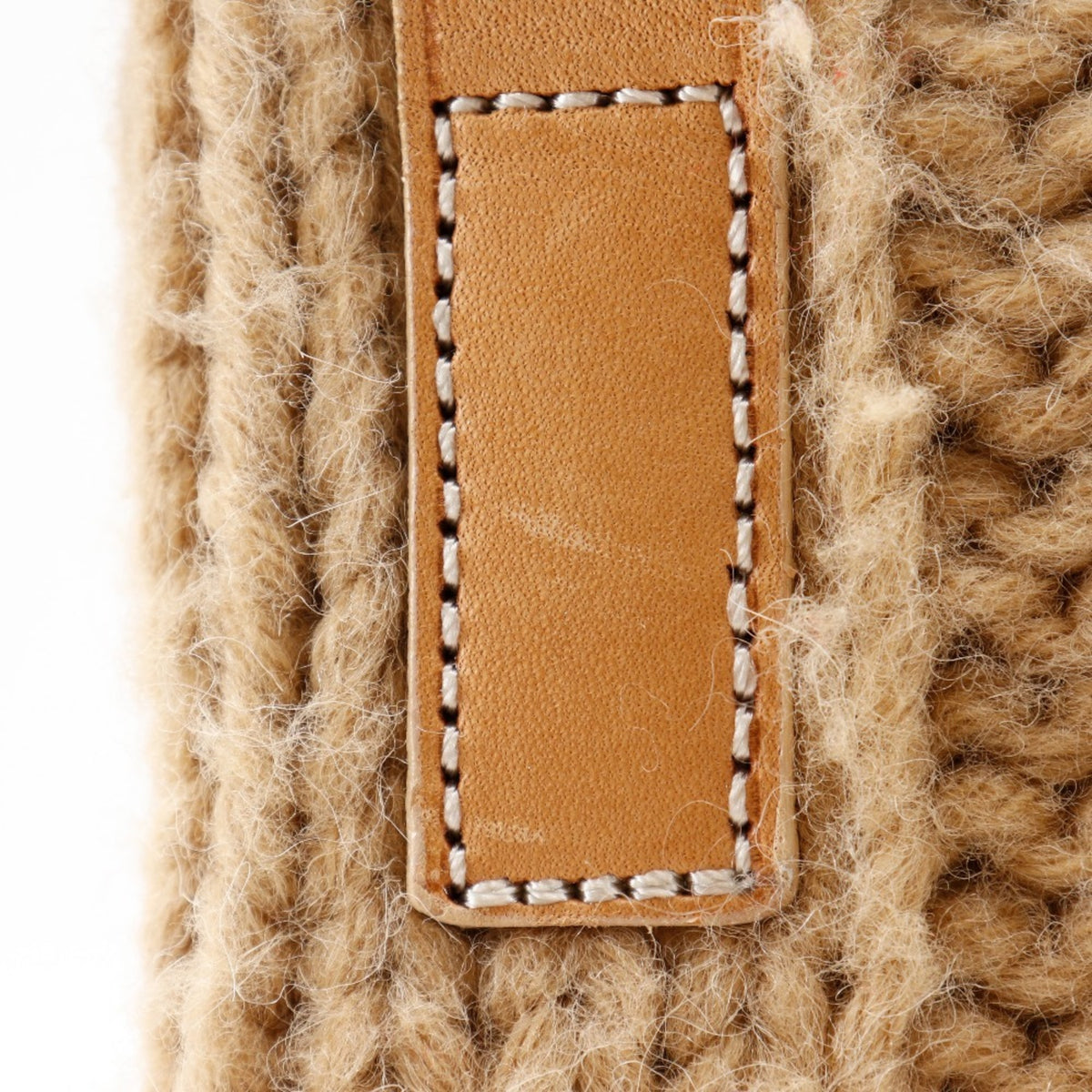 Burberry Blue Label Beige Wool Shoulder Bag (Pre-Owned)