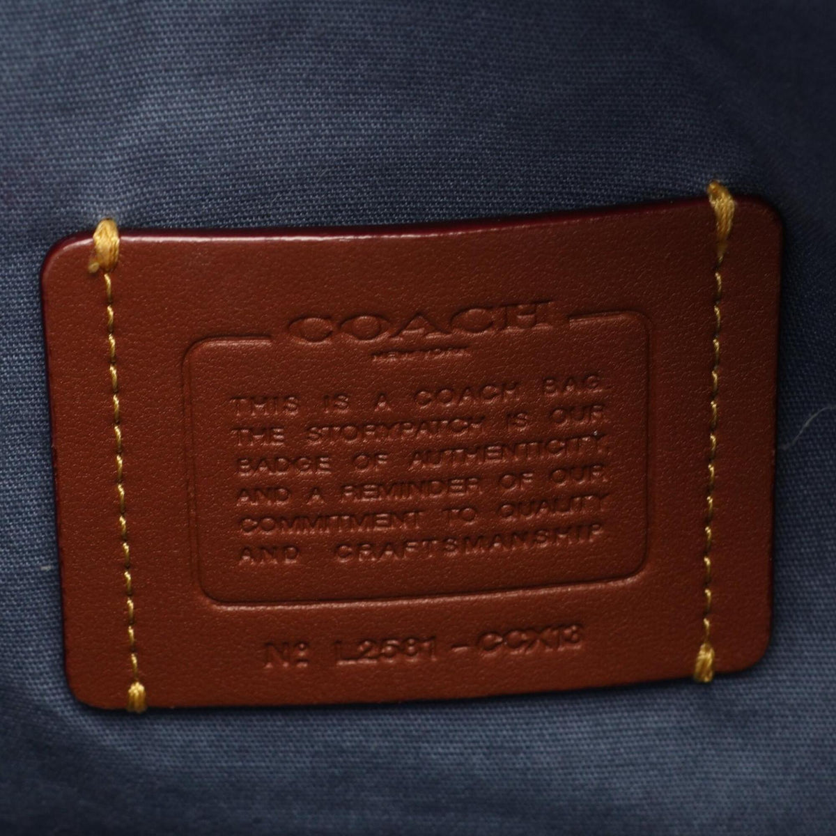 Coach Blue Denim Handbag Tote Bag (Pre-Owned)