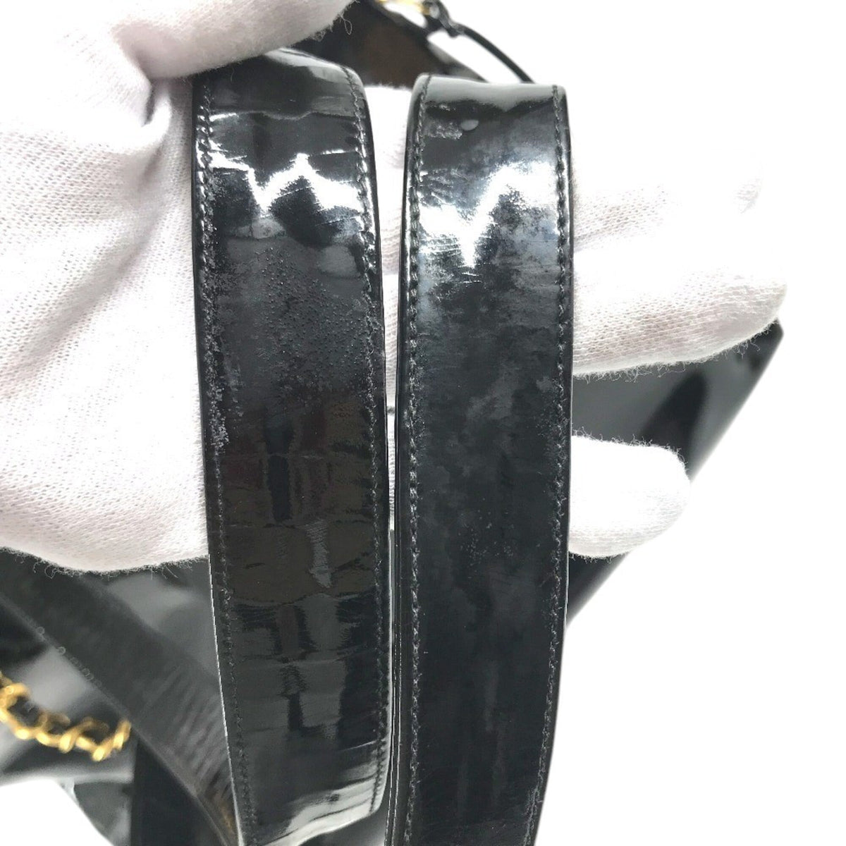 Chanel Black Leather Shoulder Bag Tote Bag (Pre-Owned)