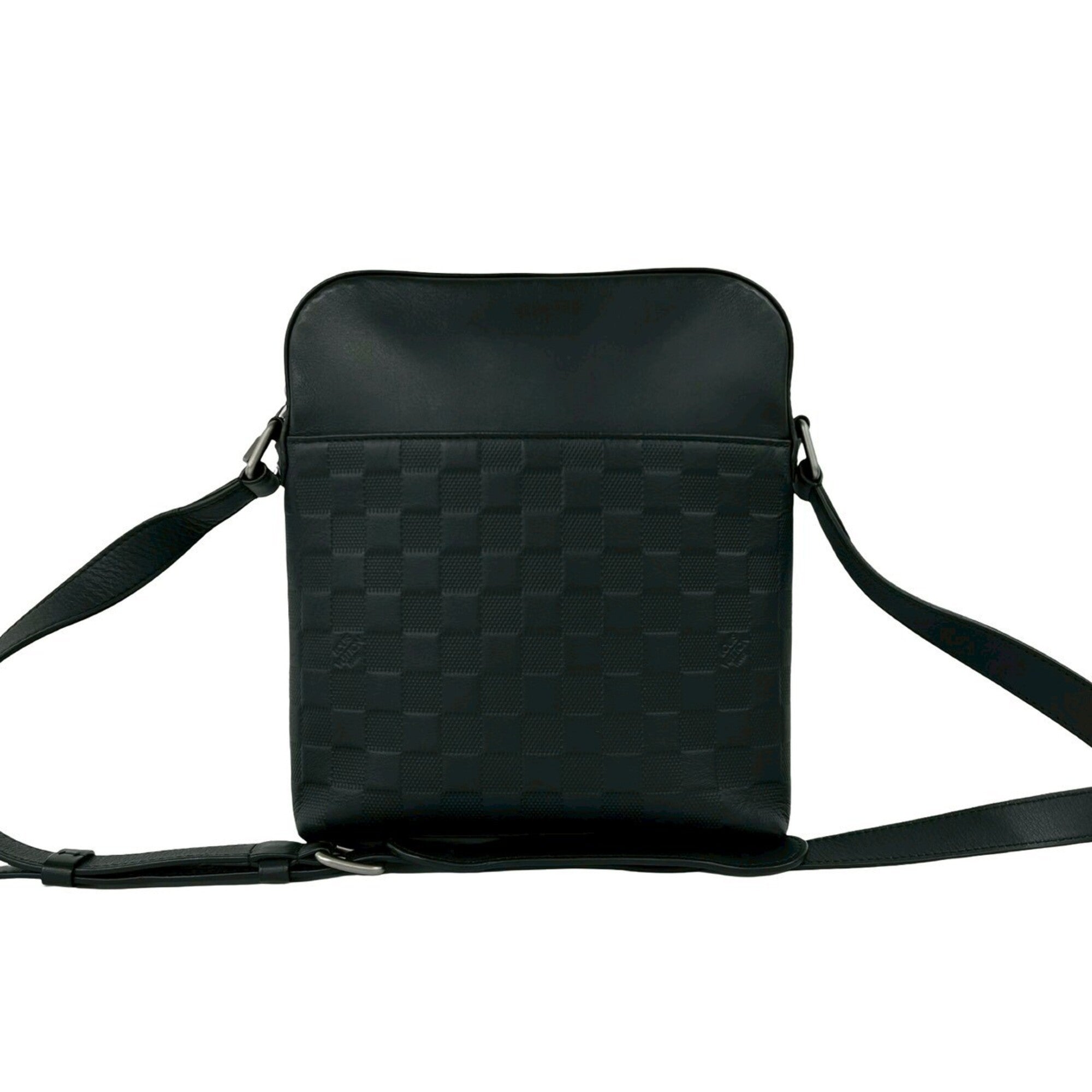 Louis Vuitton Black Leather Pochette Shoulder Bag (Pre-Owned)