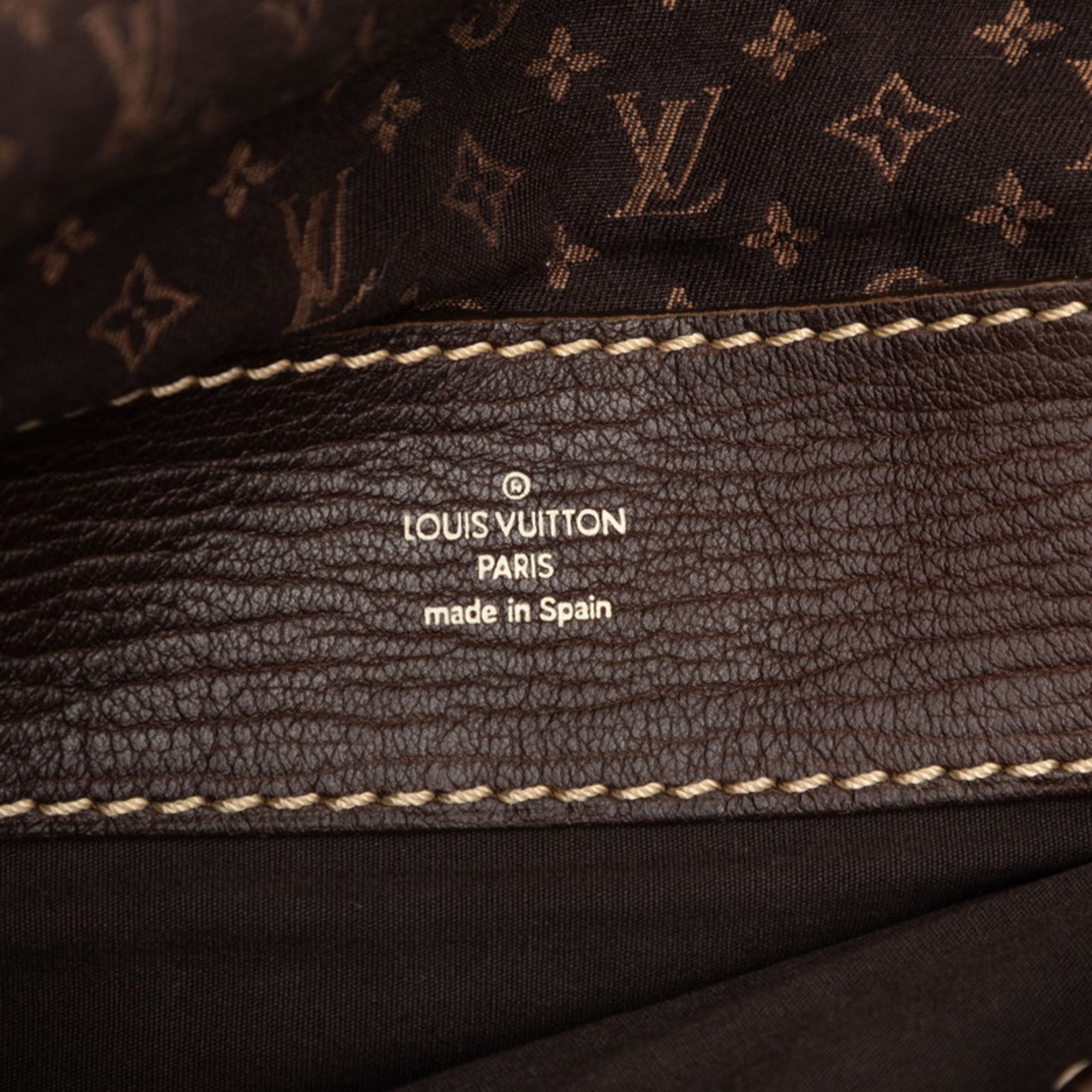Louis Vuitton Brown Canvas Leather Shoulder Bag (Pre-Owned)