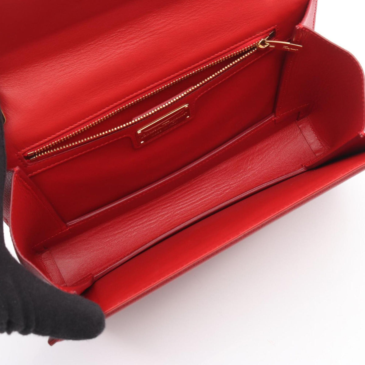 Salvatore Ferragamo Red Color Leather Handbag Shoulder Bag (Pre-Owned)