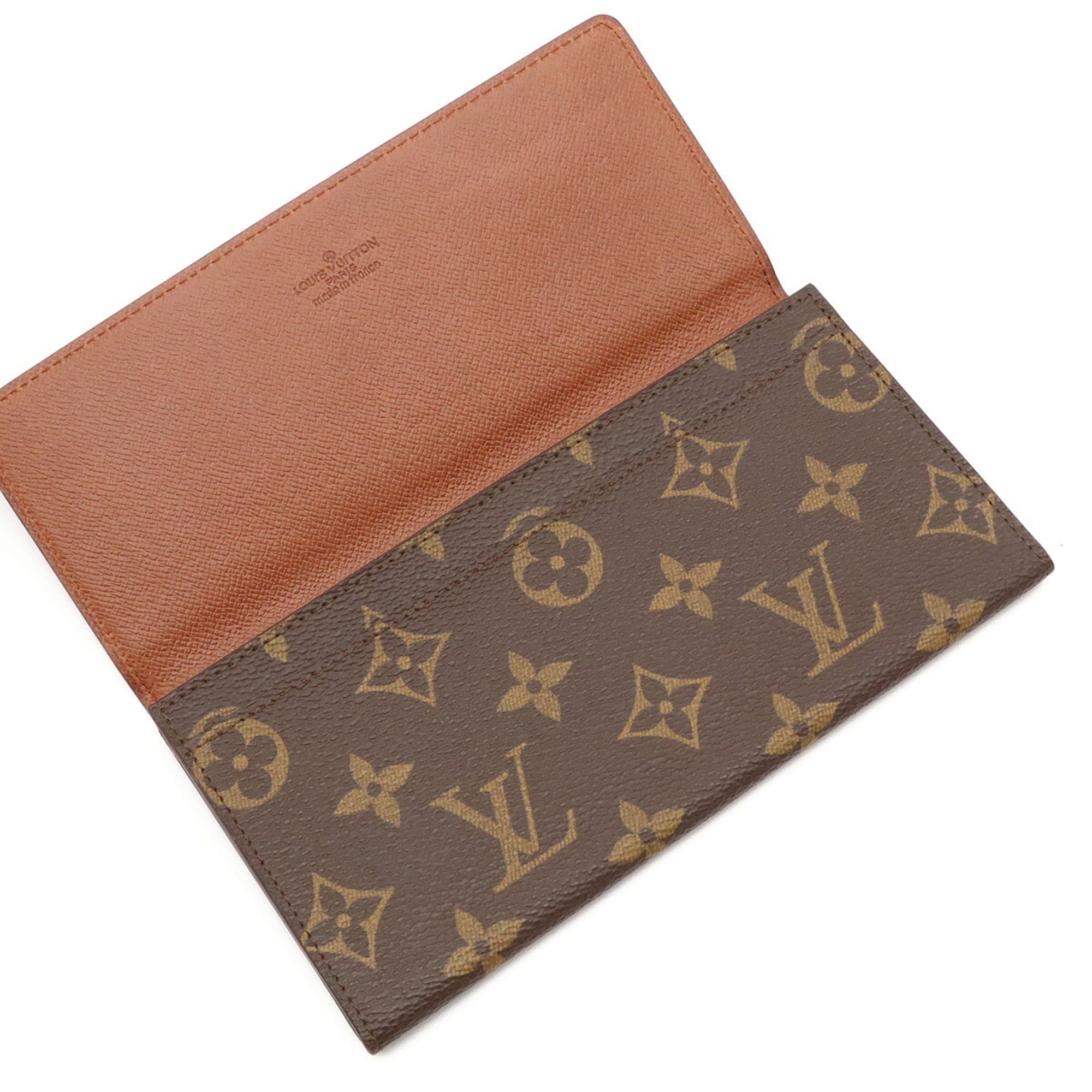 Louis Vuitton Brown Monogram Canvas Long Bill Wallet (Bi-Fold) (Pre-Owned)