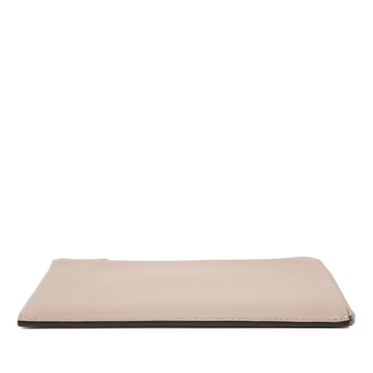 Louis Vuitton Beige Taupe Leather Clutch Bag Pochette (Pre-Owned)