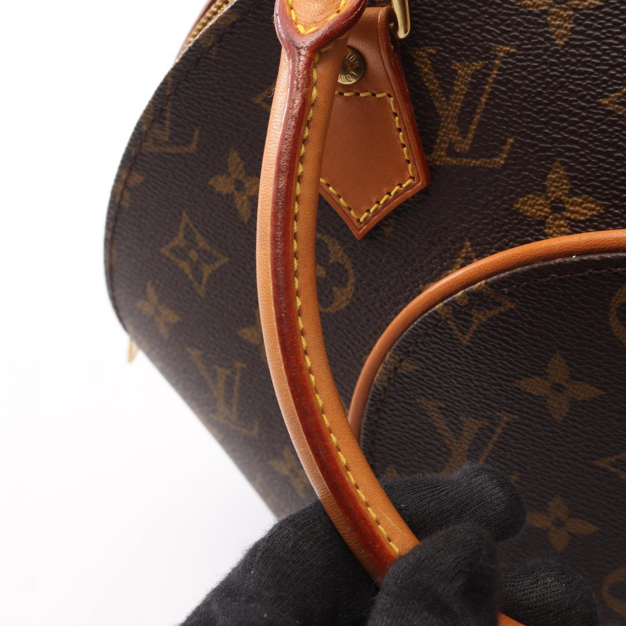 Louis Vuitton Brown Coated Canvas Leather Handbag (Pre-Owned)