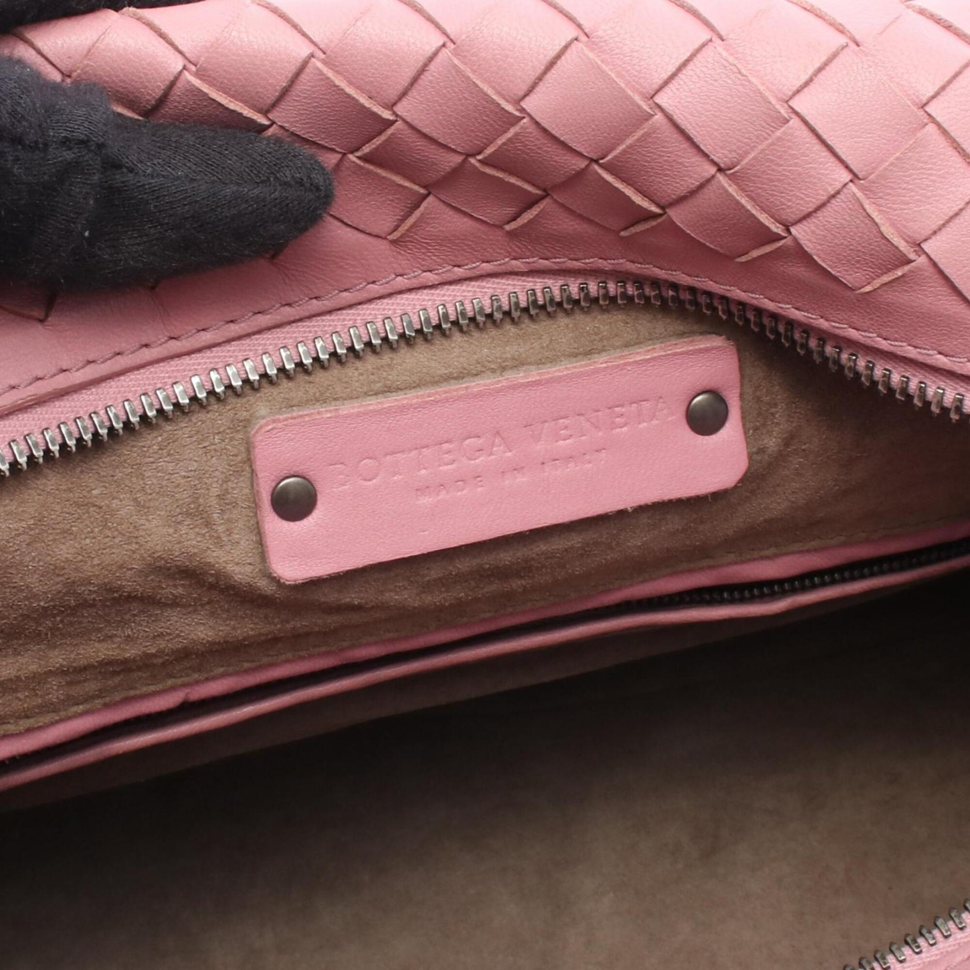 Bottega Veneta Pink Intrecciato Handbag Tote Bag (Pre-Owned)