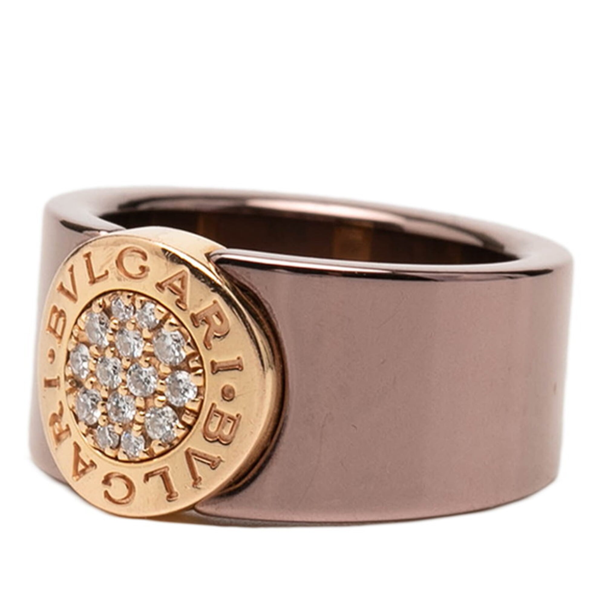 Bvlgari Bvlgari Bvlgari Pink Band Ring (Pre-Owned)