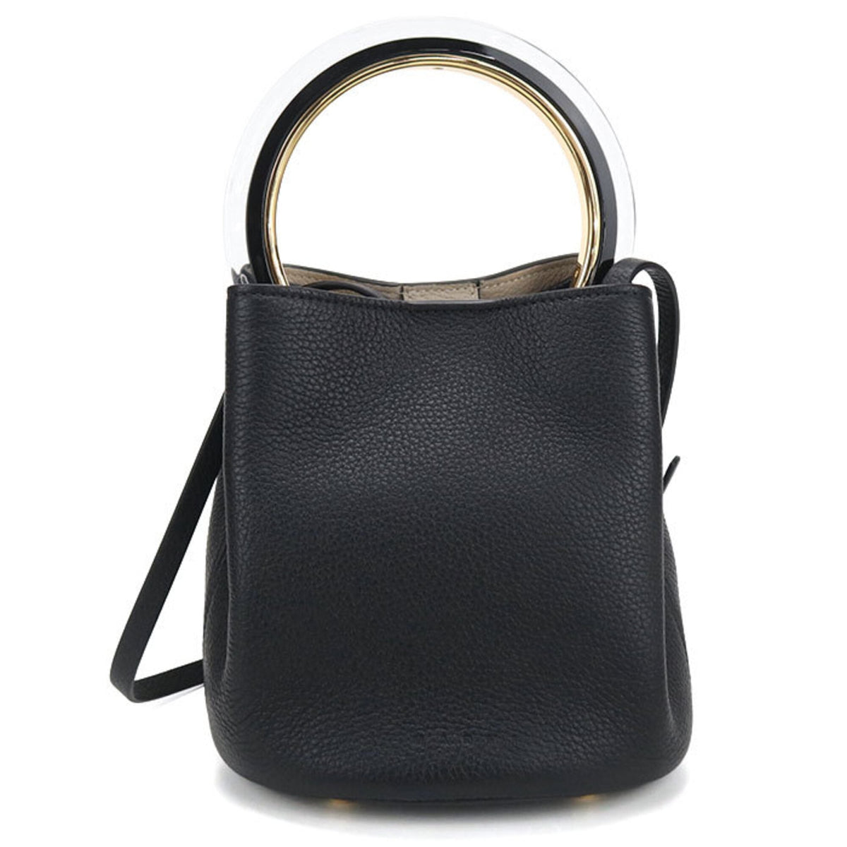 Marni Black Leather Handbag Pouch (Pre-Owned)