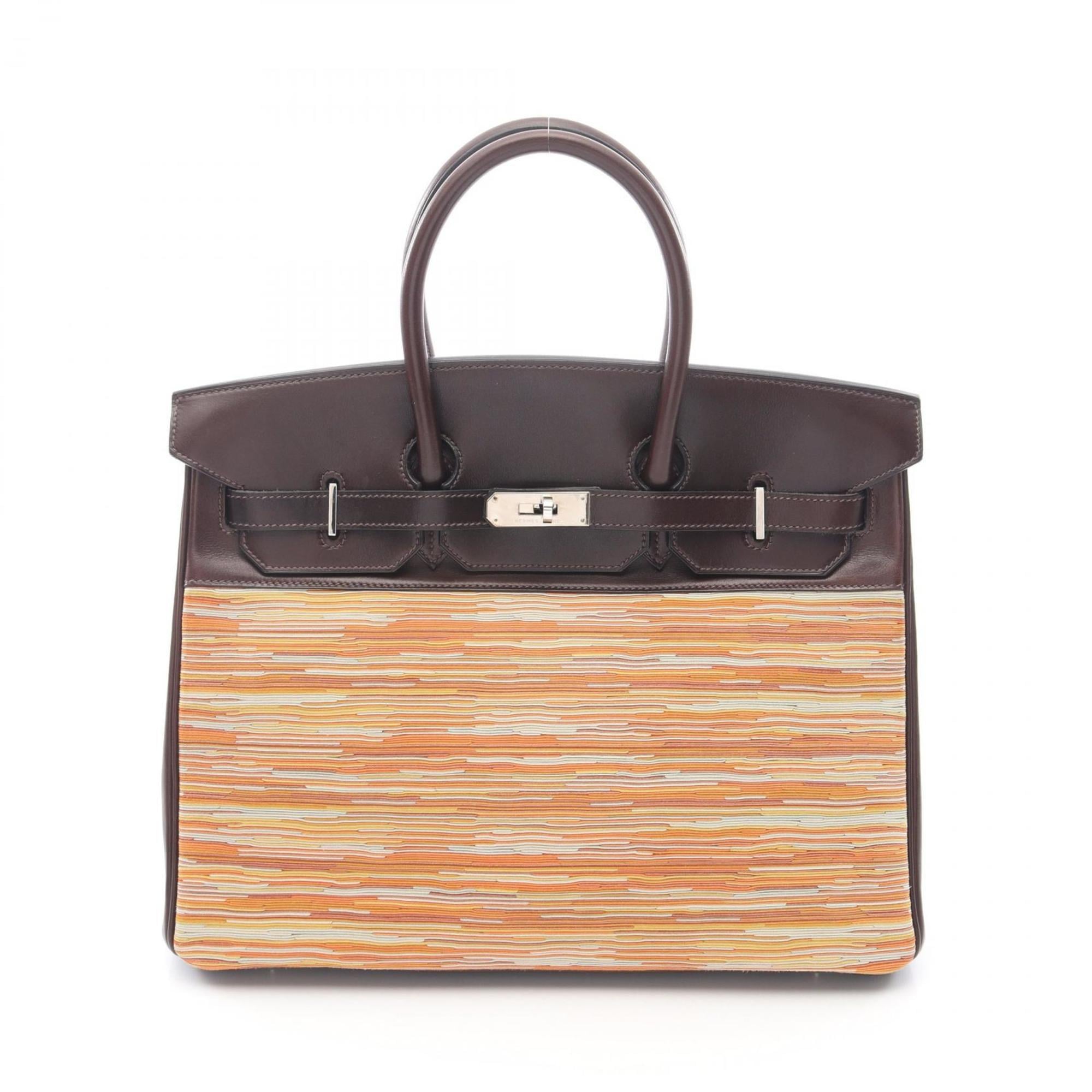 Hermes Brown Multi-Color Leather Handbag (Pre-Owned)