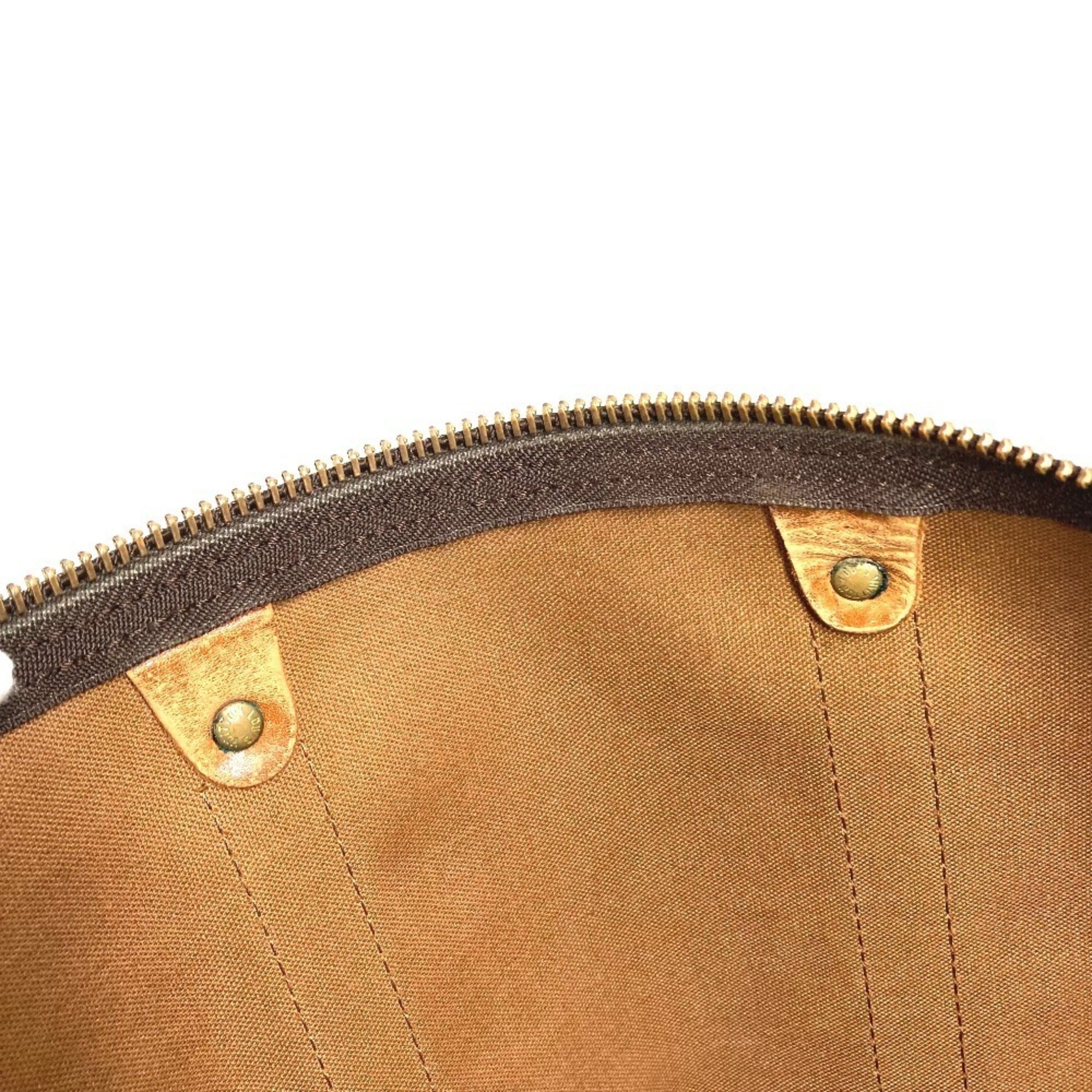 Louis Vuitton Brown Galle Monogram Monogram Boston Bag Handbag (Pre-Owned)