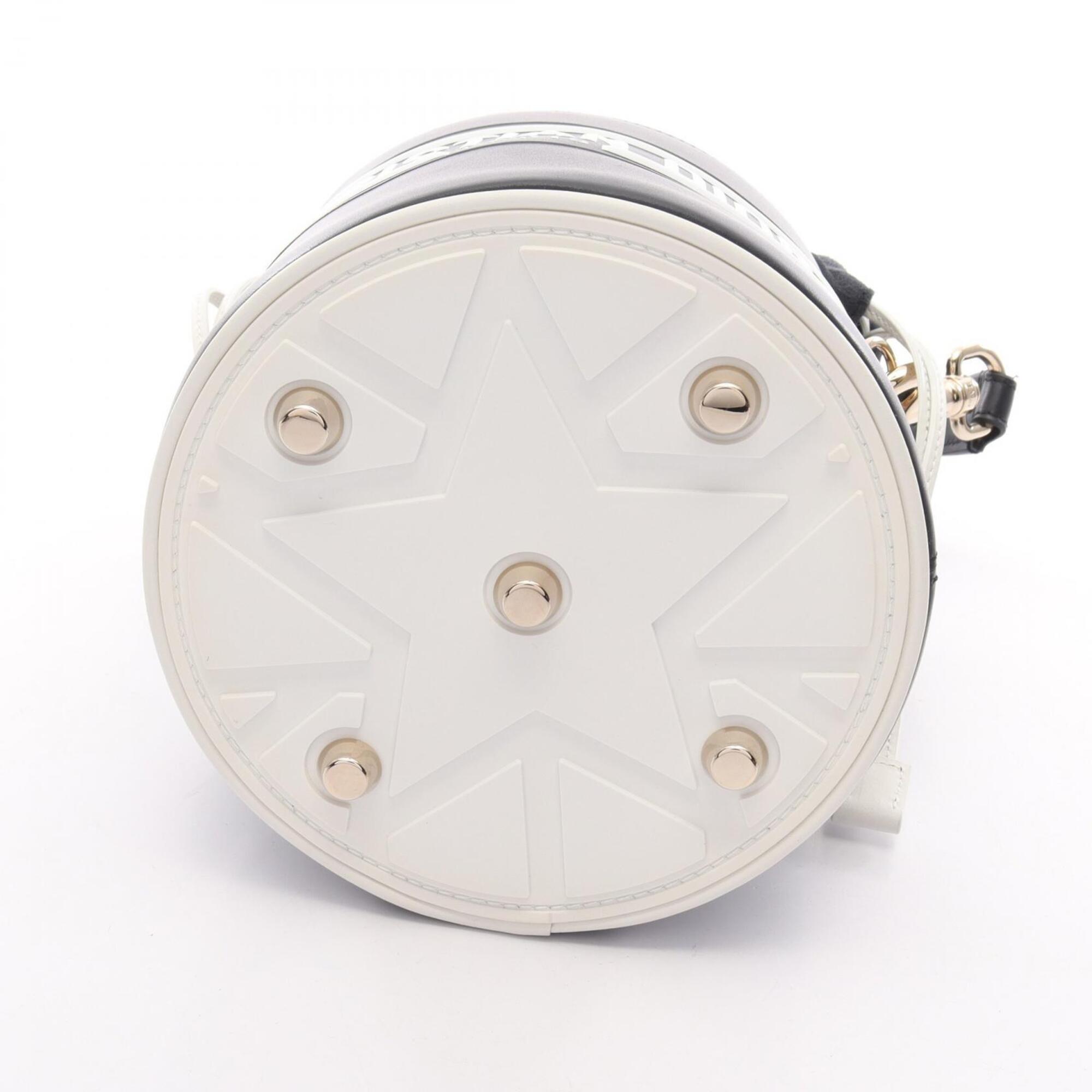 Christian Dior Navy White Leather Handbag (Pre-Owned)