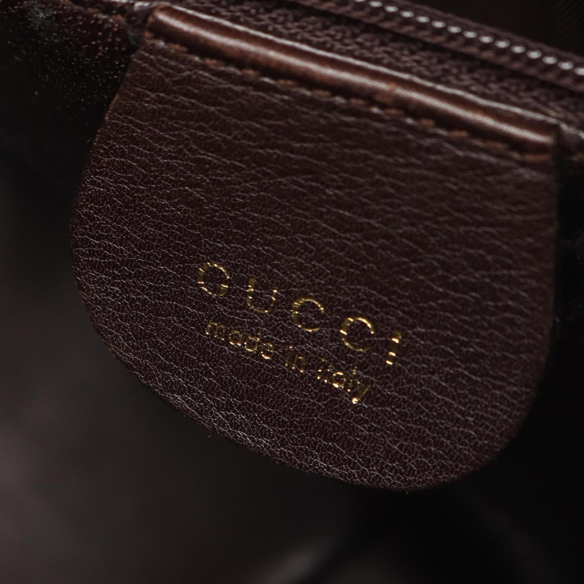 Gucci Brown Leather Handbag (Pre-Owned)