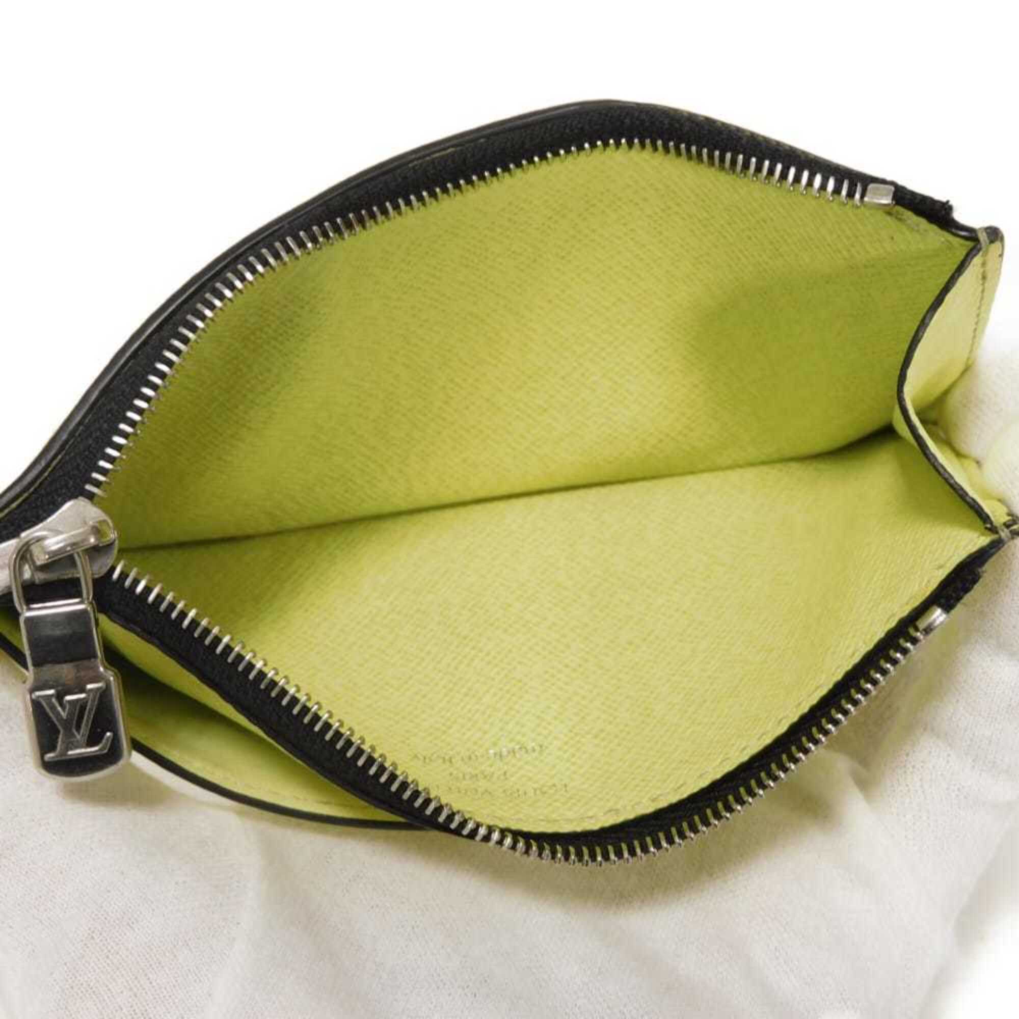 Louis Vuitton Yellow Taigarama Coin Purse/Coin Case (Pre-Owned)