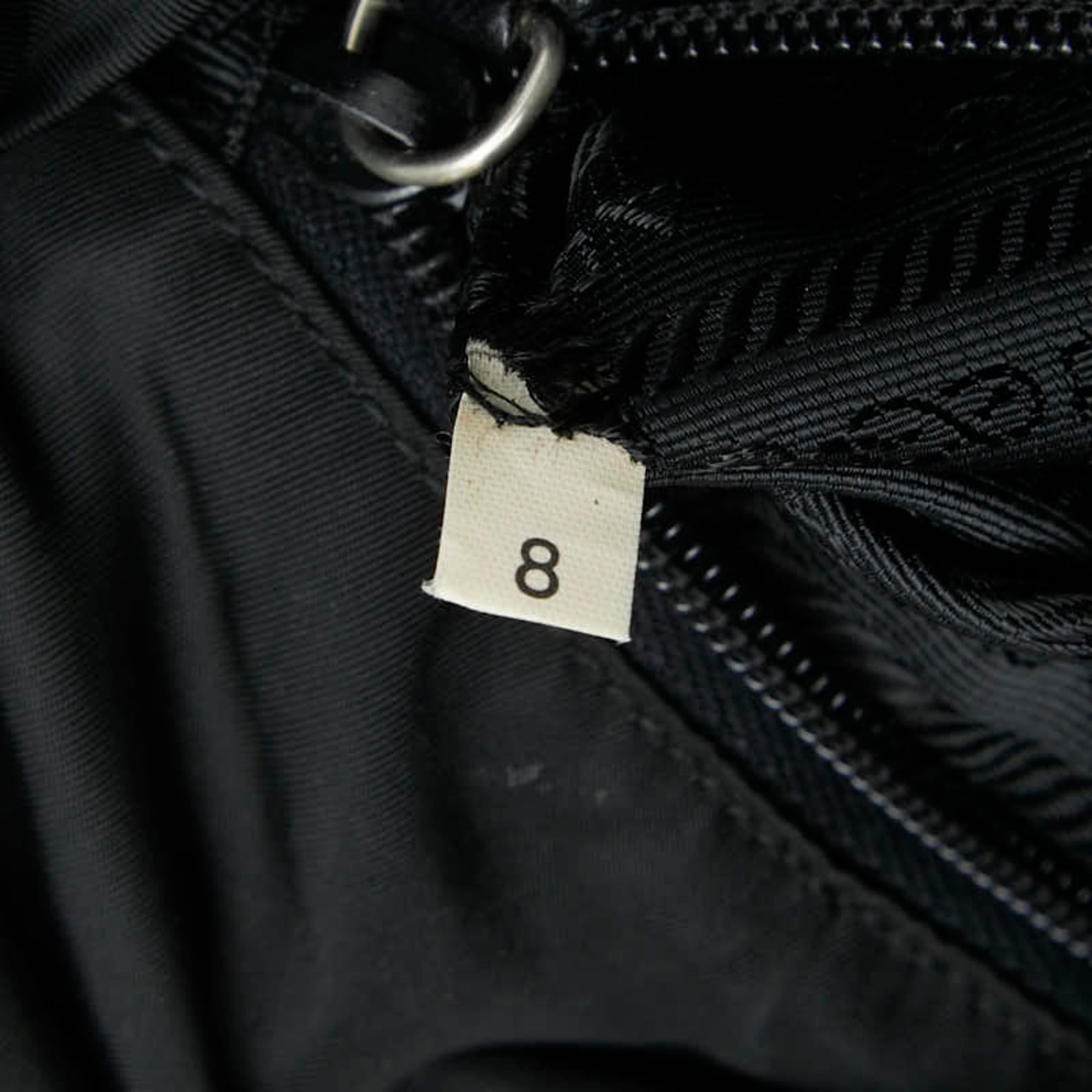 Prada Black Nylon Leather Shoulder Bag (Pre-Owned)