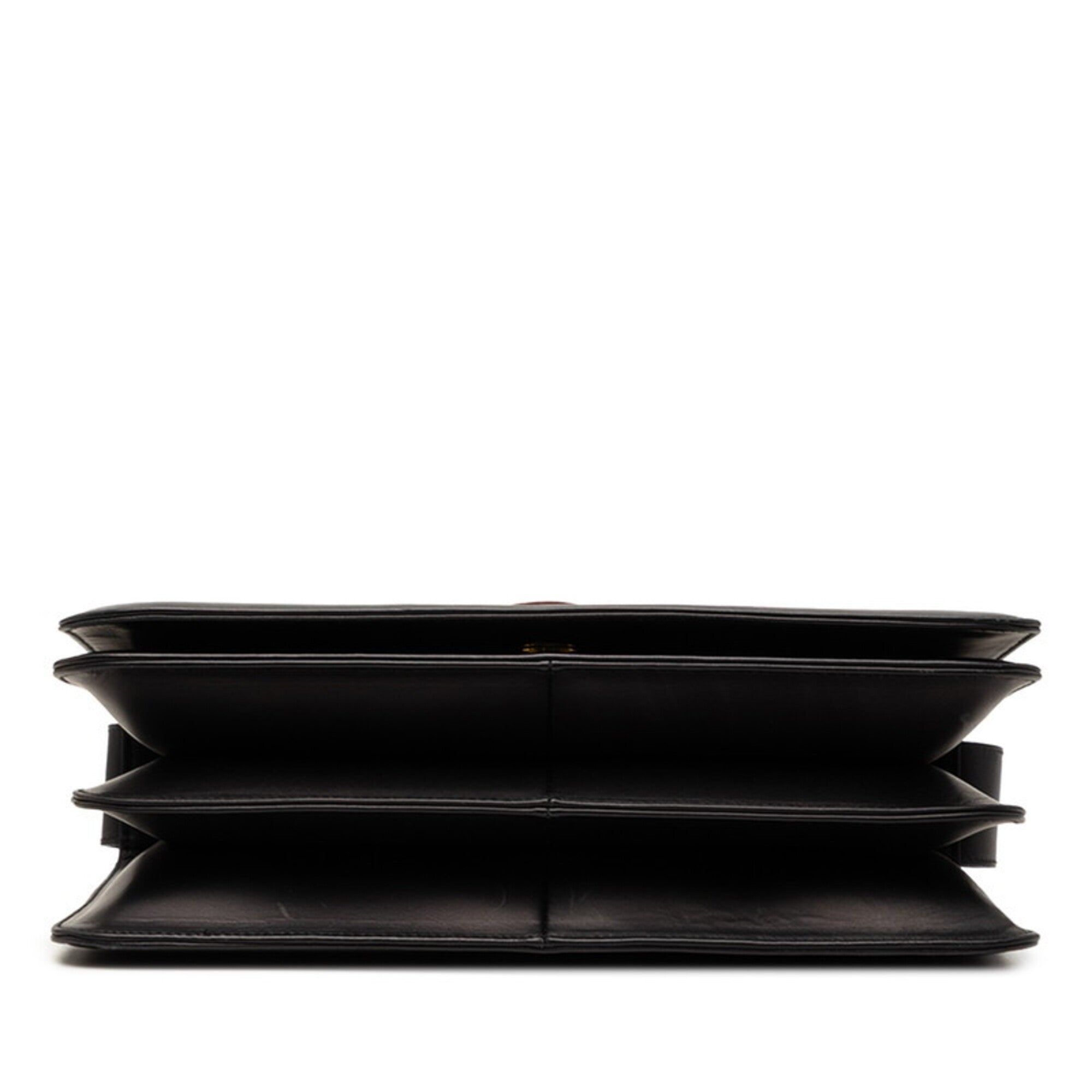 Salvatore Ferragamo Black Leather Shoulder Bag (Pre-Owned)