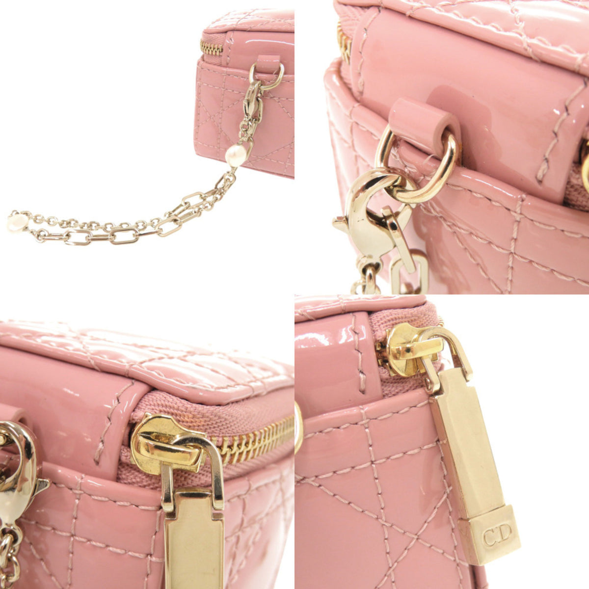 Christian Dior Pink Patent Leather Pouch (Pre-Owned)