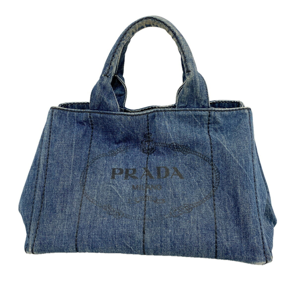 Prada Blue Denim Tote Bag (Pre-Owned)