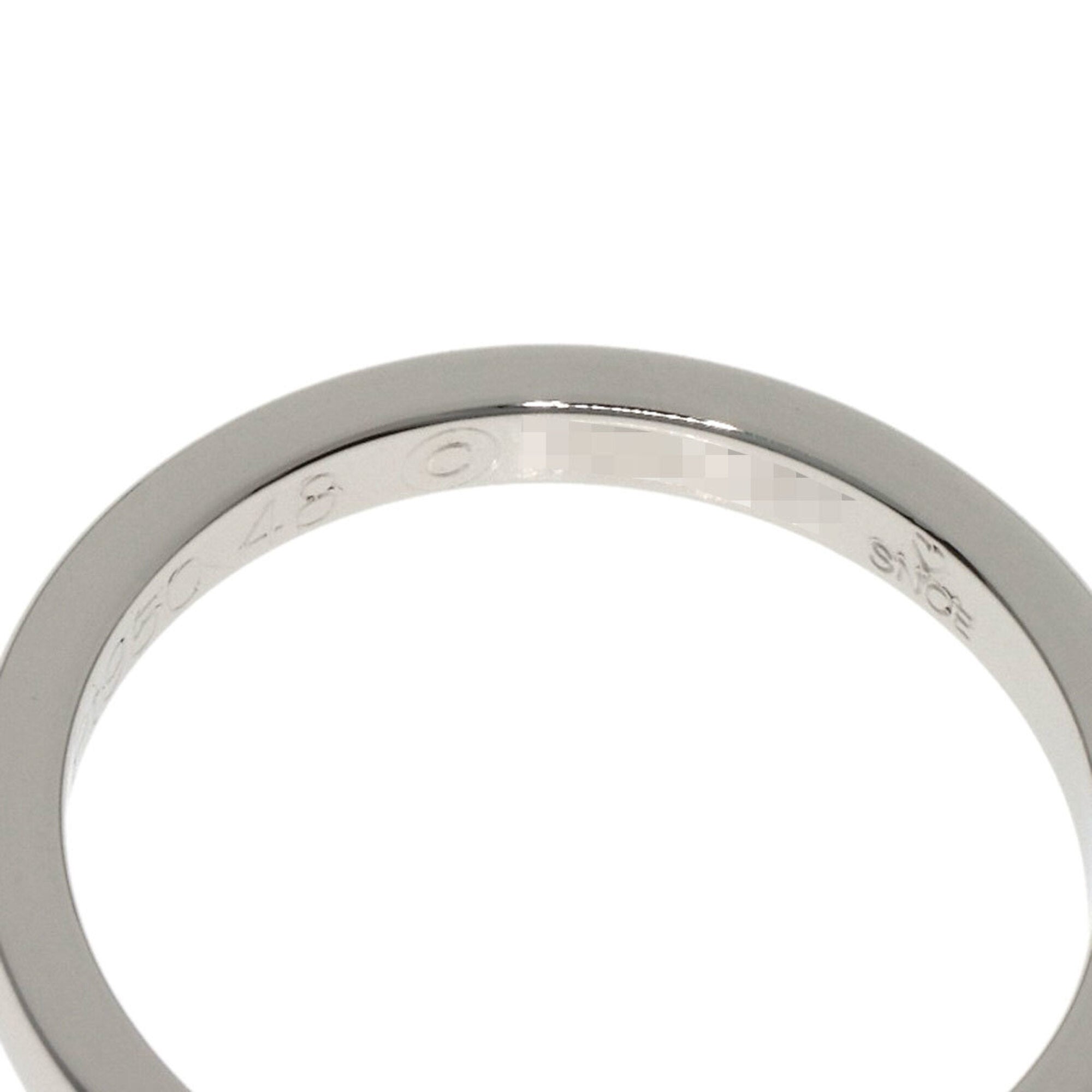 Cartier Platinum Platinum 950 Band Ring (Pre-Owned)