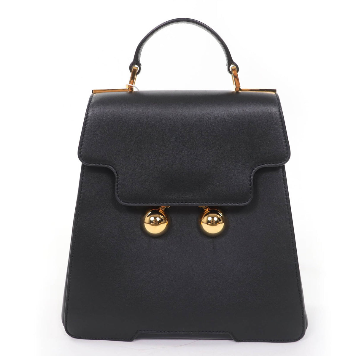 Marni Black Leather Backpack Handbag (Pre-Owned)