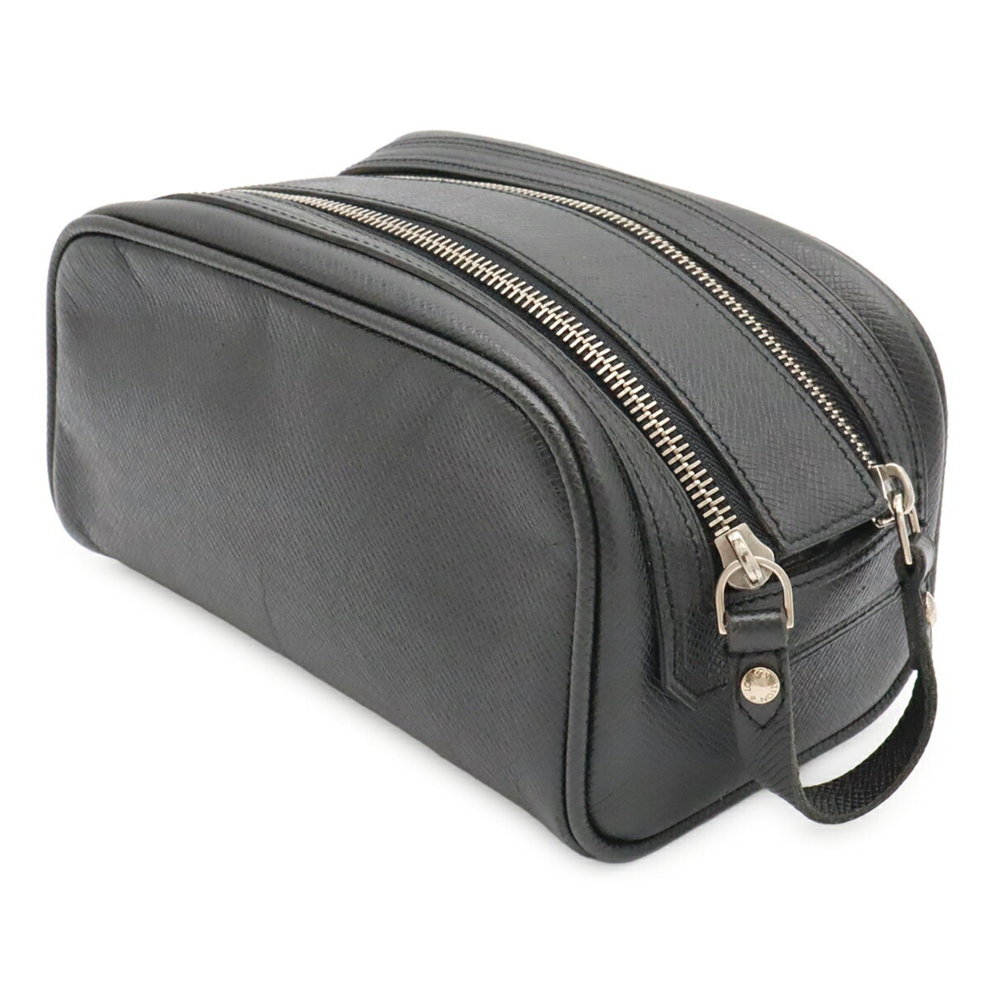Louis Vuitton Ardoise Taiga Leather Leather Clutch Bag Handbag Pouch (Pre-Owned)