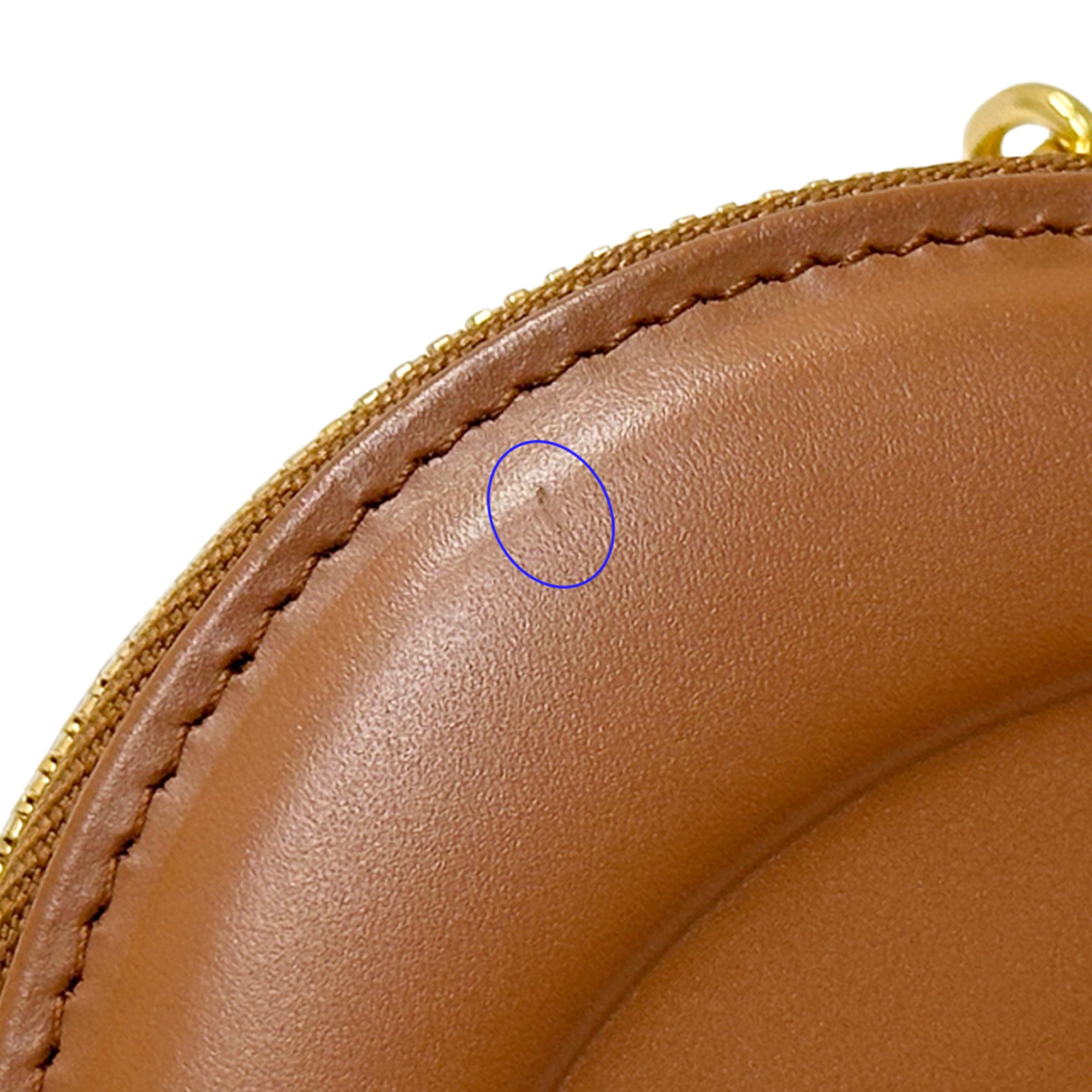 Christian Dior Brown Leather Handbag Shoulder Bag (Pre-Owned)