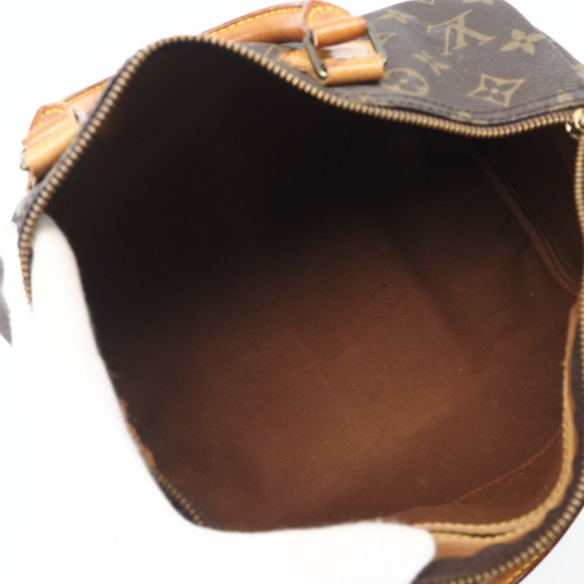 Louis Vuitton Black Coated Canvas Leather Handbag (Pre-Owned)