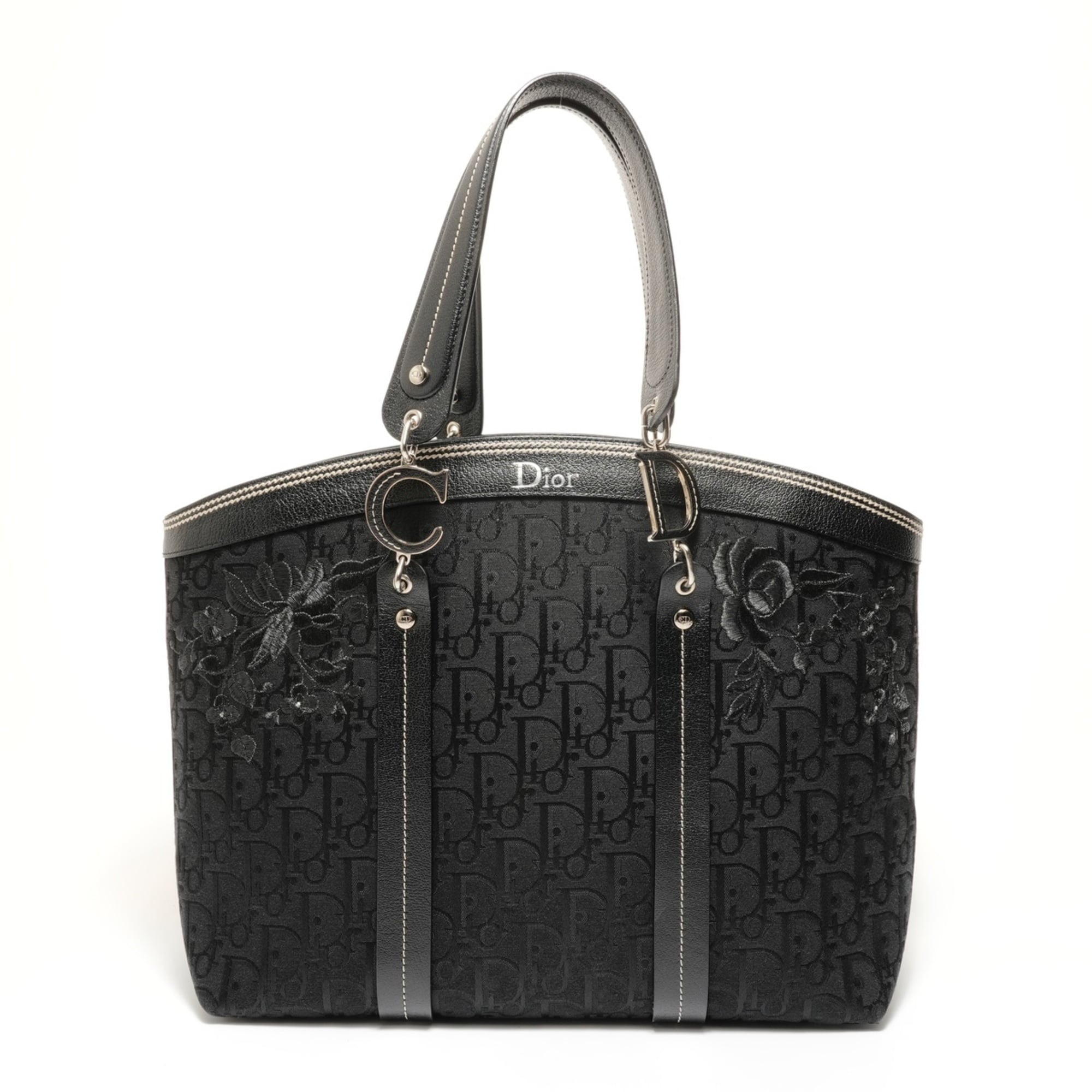 Christian Dior Black Canvas Handbag (Pre-Owned)