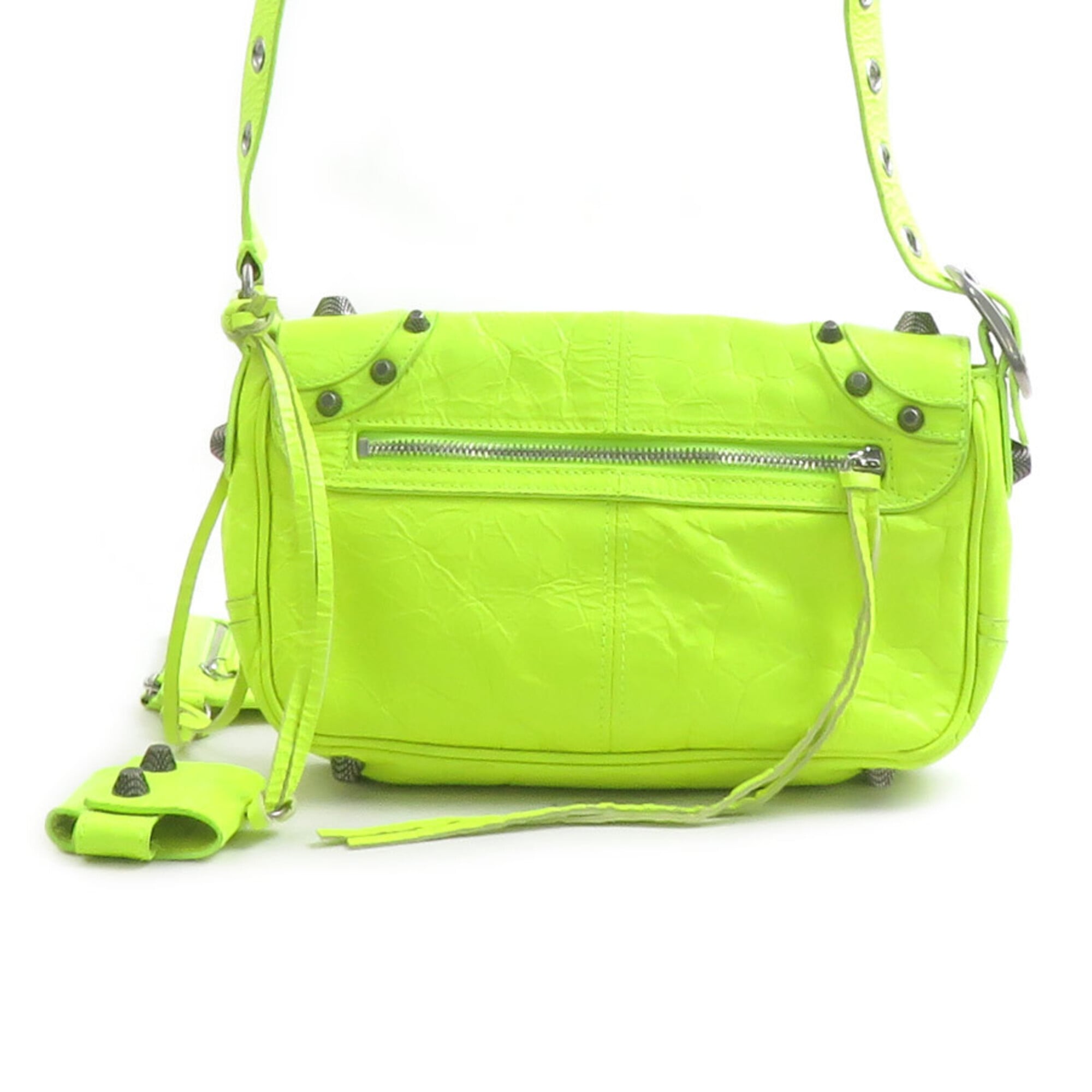 Balenciaga Yellow Leather Shoulder Bag (Pre-Owned)