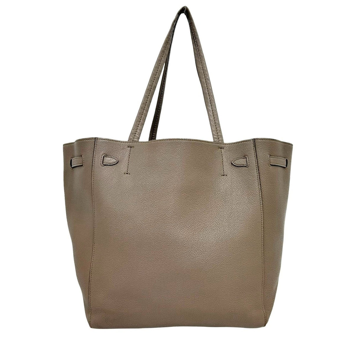 Celine Beige Leather Shoulder Bag Tote Bag (Pre-Owned)