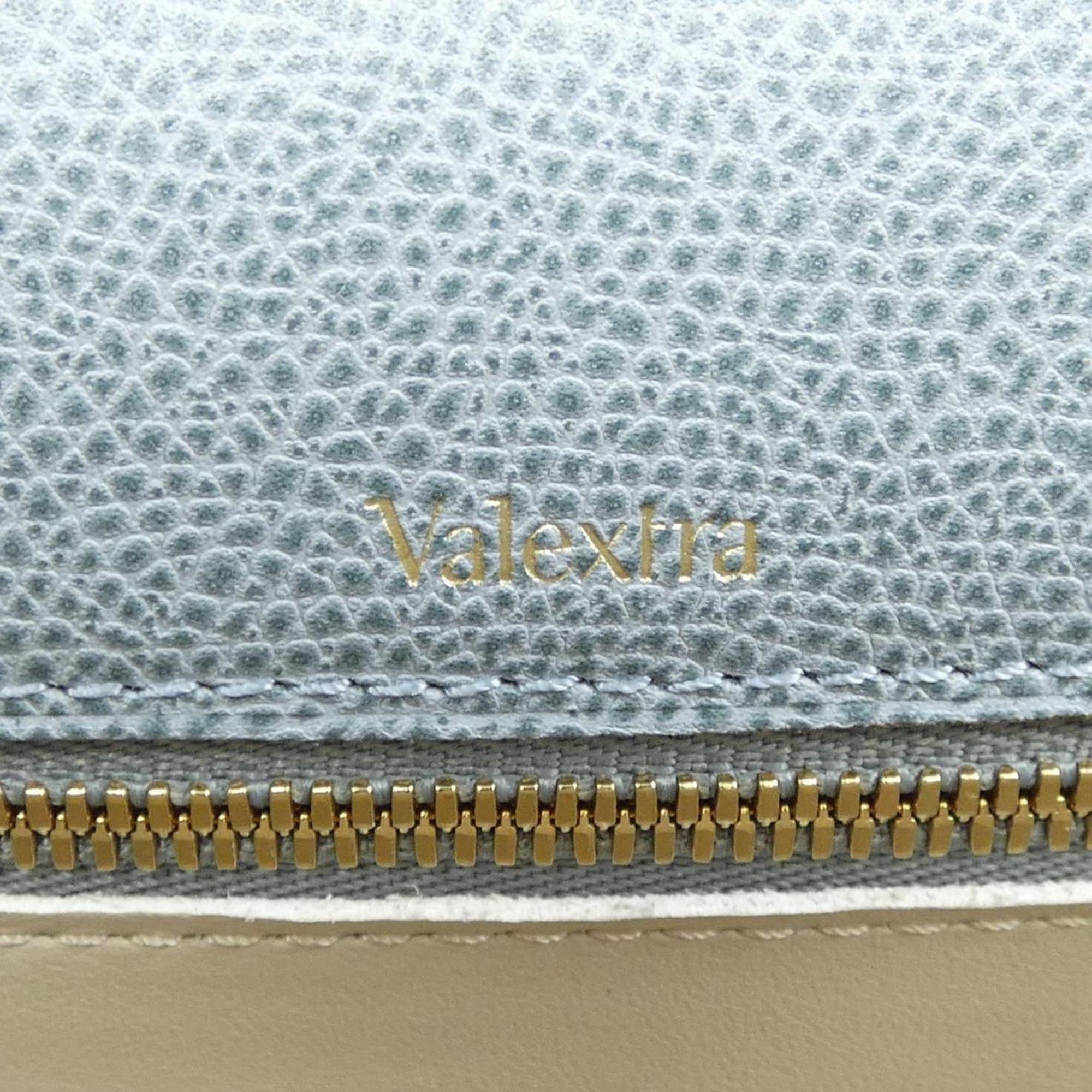 Valextra Blue Leather Handbag (Pre-Owned)