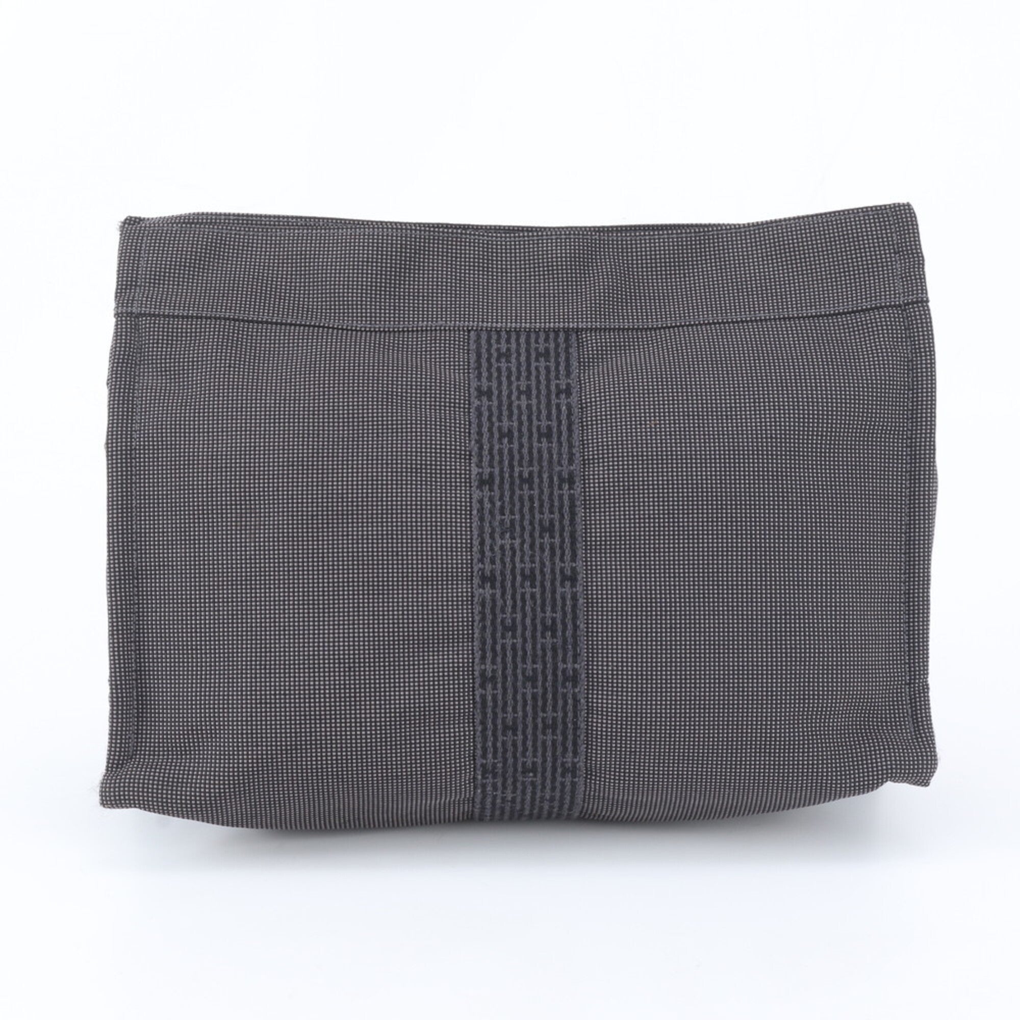 Hermes Black Gray Clutch Bag Pouch (Pre-Owned)