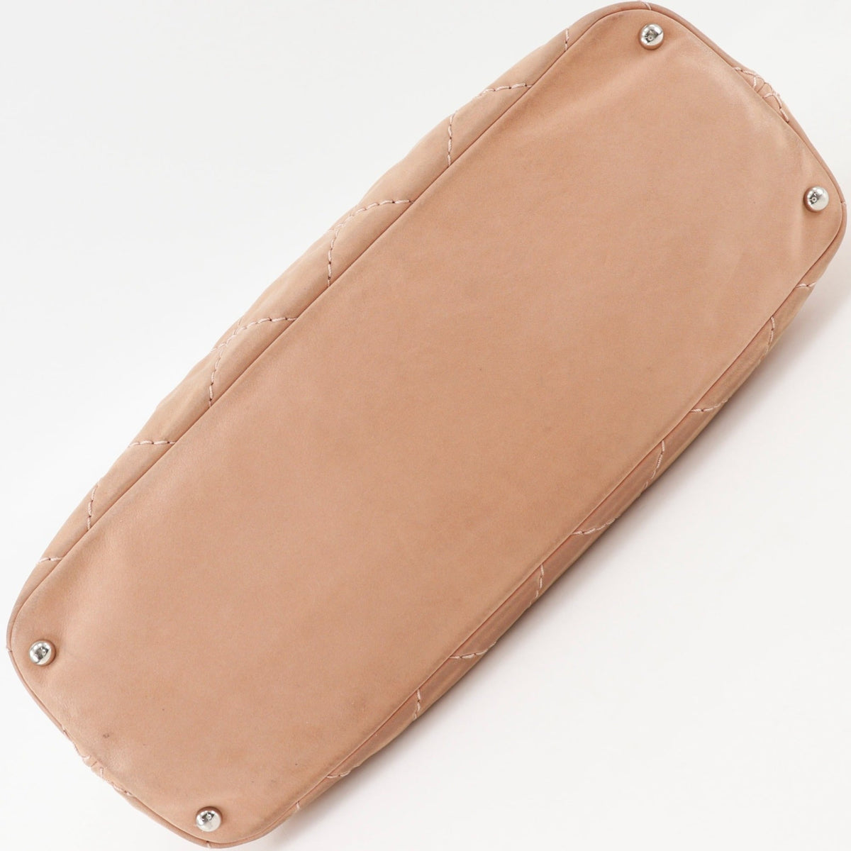 Chanel Pink Salmon Pink Leather Shoulder Bag (Pre-Owned)