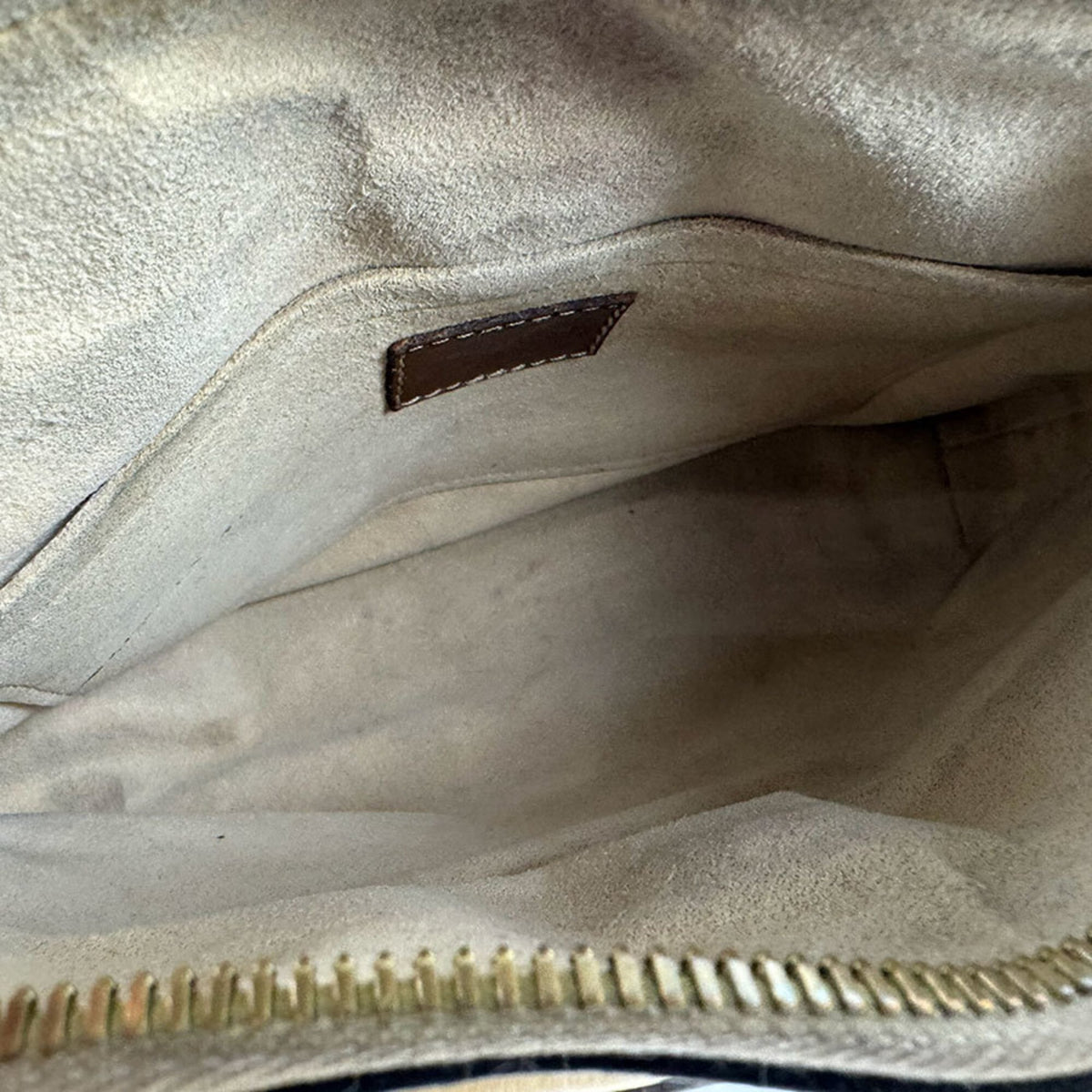 Louis Vuitton Brown Light Beige Monogram Monogram Leather Handbag (Pre-Owned)