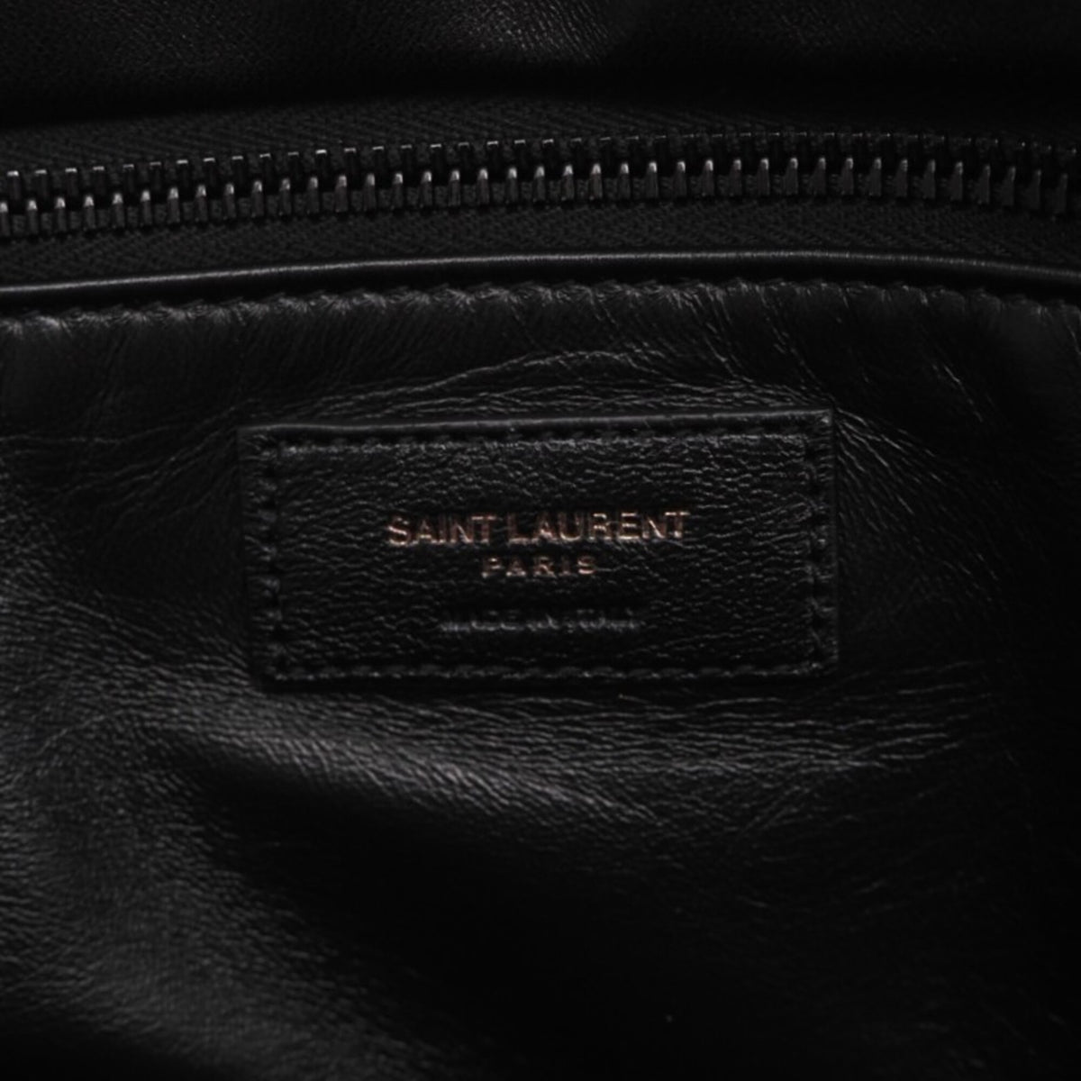 Yves Saint Laurent Black Leather Handbag Tote Bag (Pre-Owned)