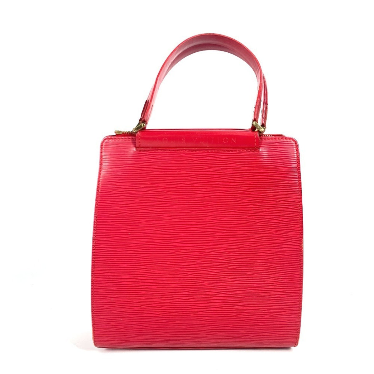 Louis Vuitton Red Color Epi Leather Handbag Tote Bag (Pre-Owned)