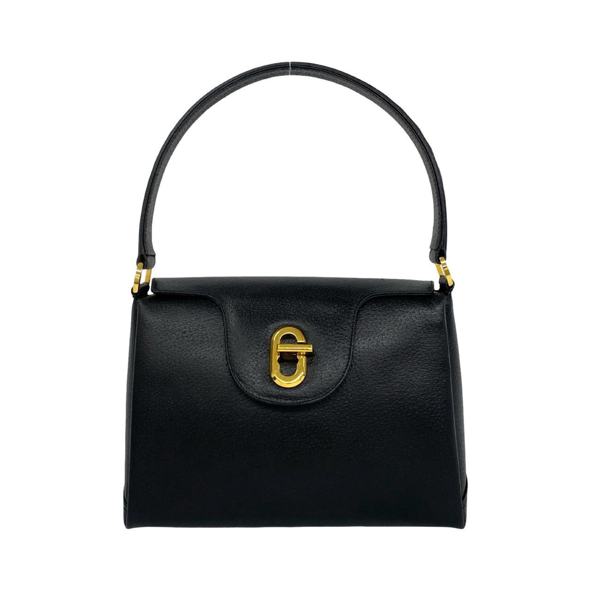Gucci Black Leather Handbag Tote Bag (Pre-Owned)