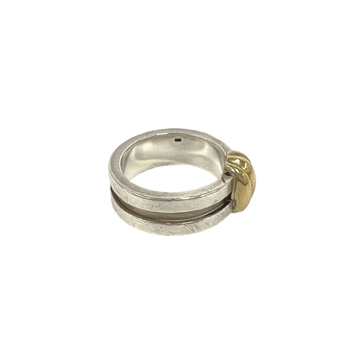 Tiffany Gold Silver Yellow Gold (18K) Silver 925 Band Ring (Pre-Owned)